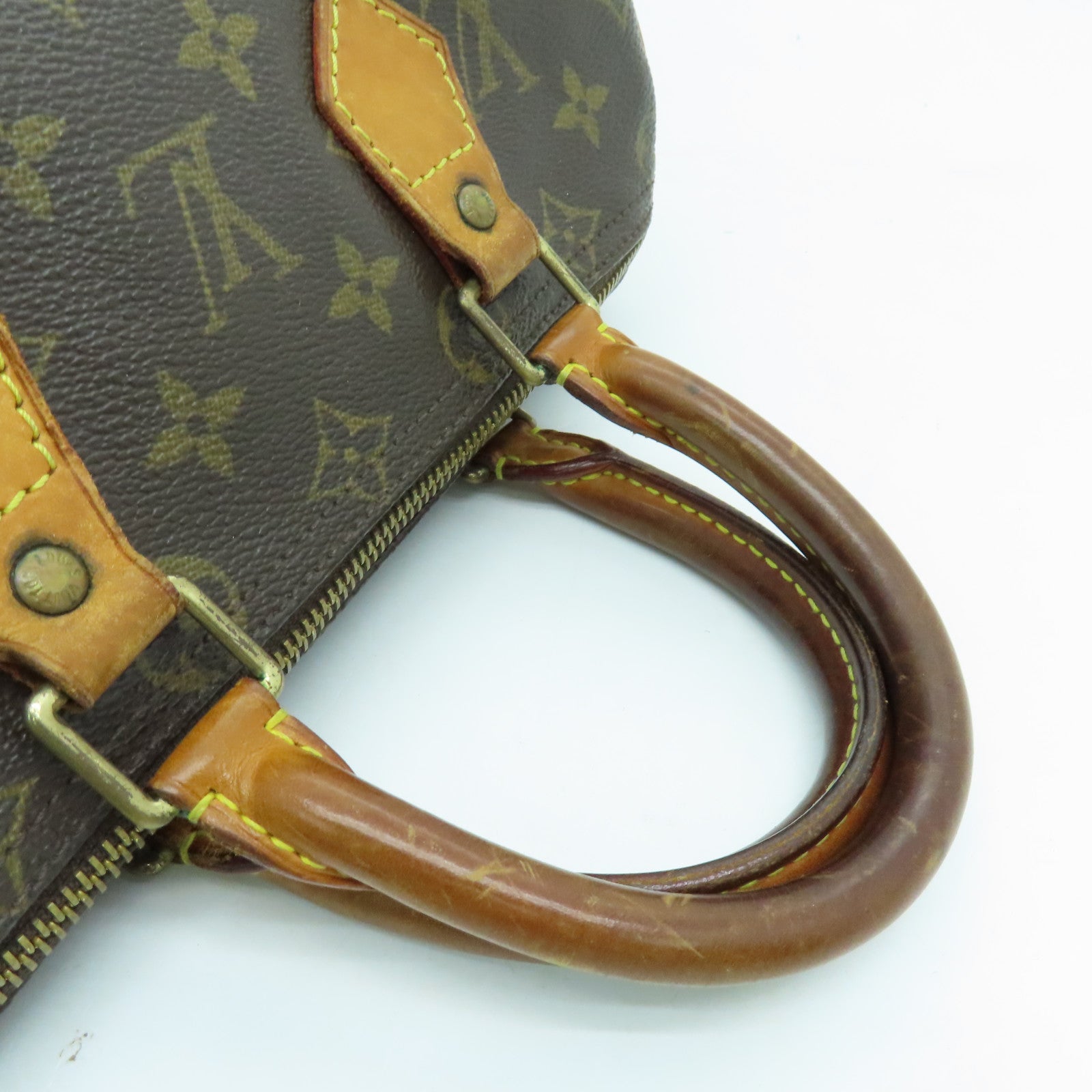 LOUIS VUITTON Monogram Speedy 25金扣手挽袋啡色