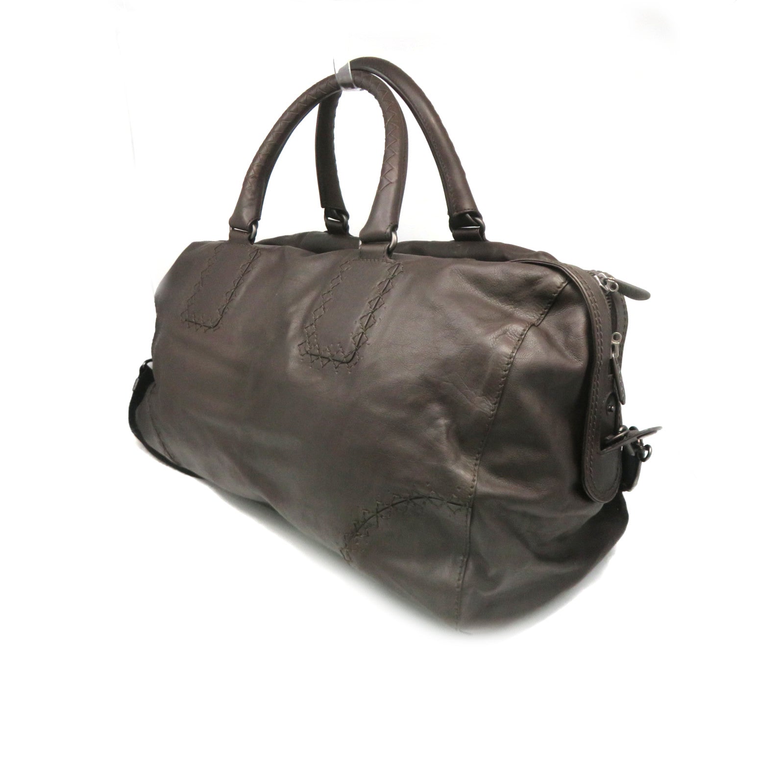 BOTTEGA VENETA 牛皮皮革2Way Shoulder Bag手挽肩背兩用袋啡色