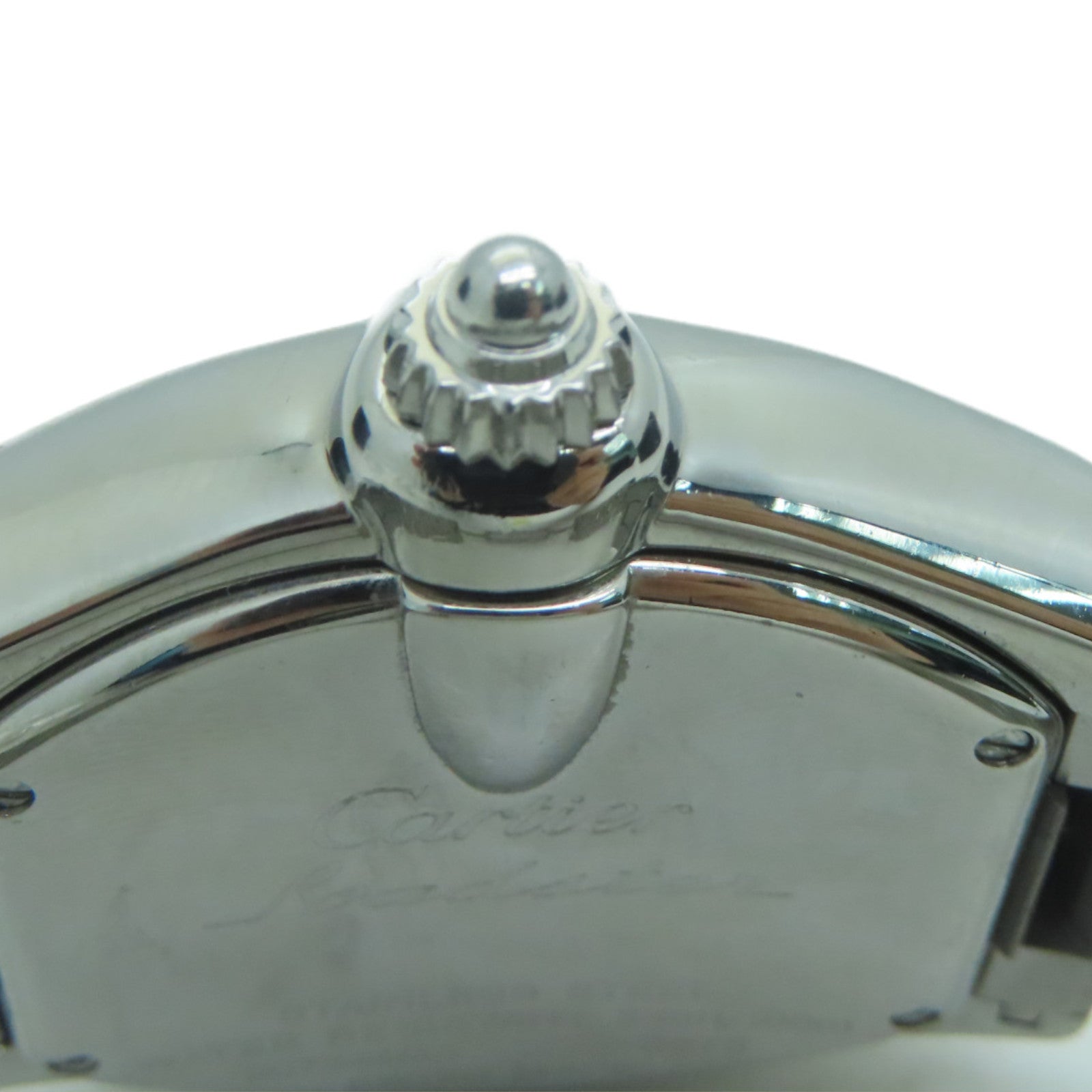 CARTIER Roadster不鏽鋼手錶自動機芯銀色