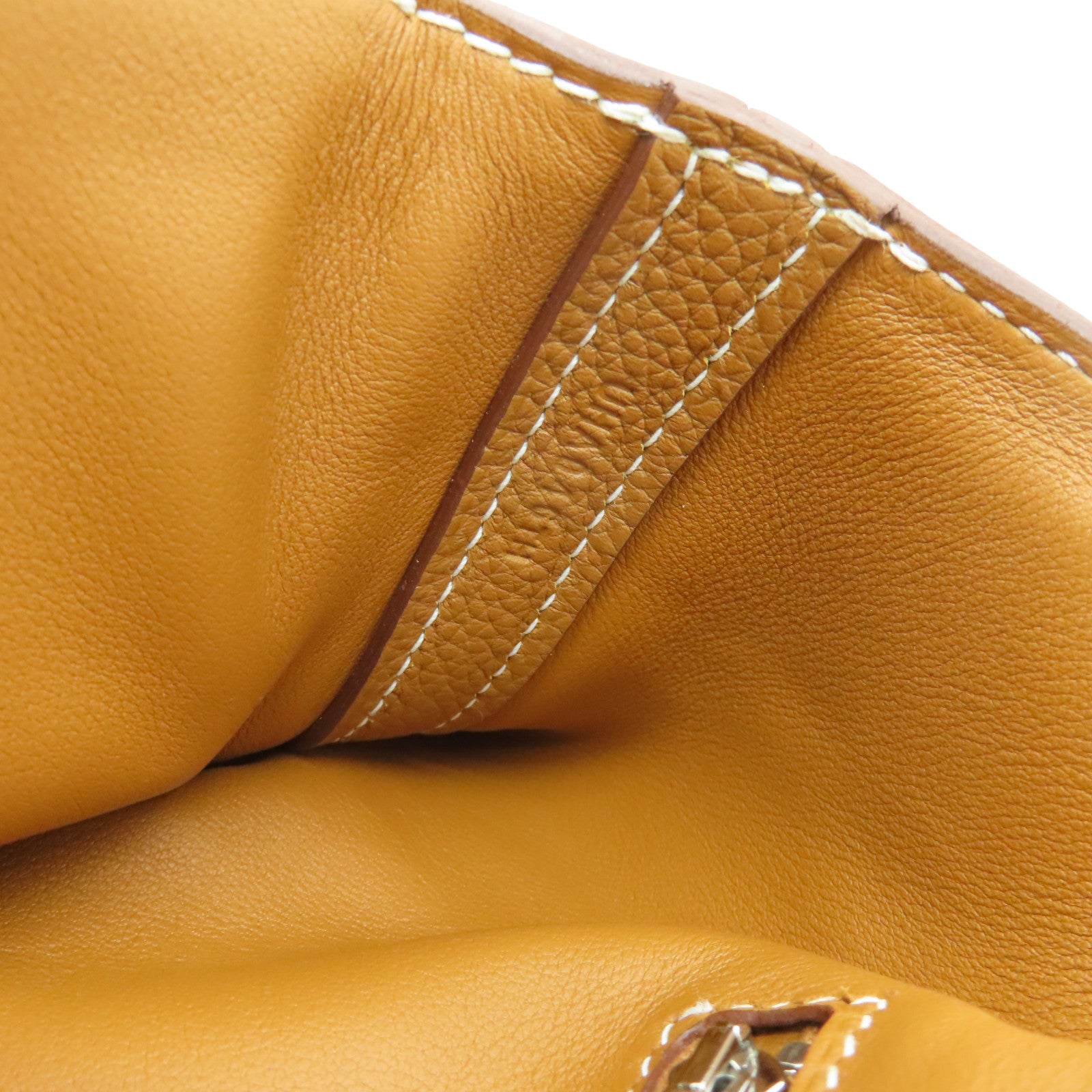 HERMES Togo皮革24/24 29CM銀扣手挽肩背兩用袋Gold啡色