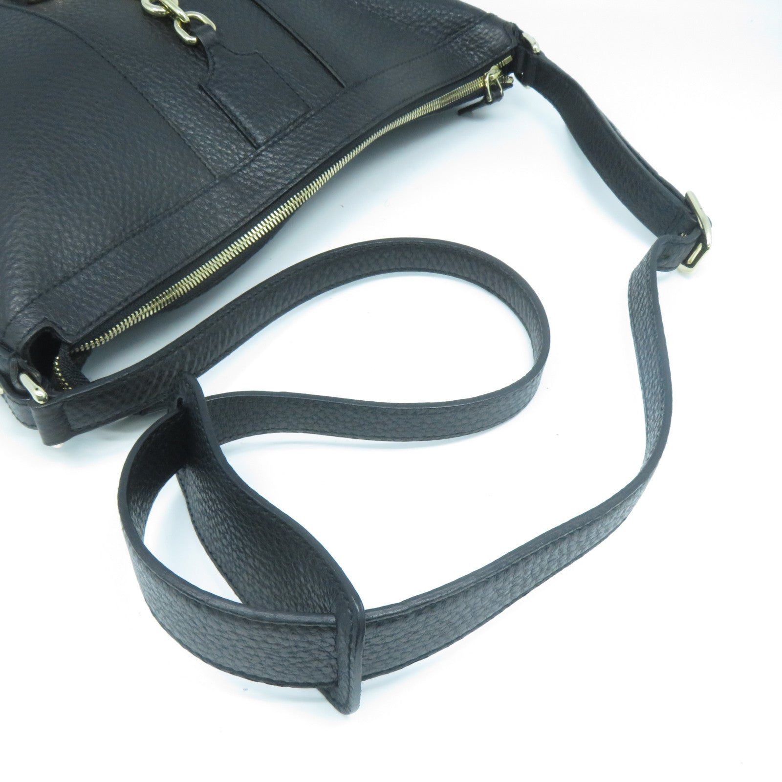 GUCCI 牛皮皮革Shoulder Bag金扣肩背袋黑色