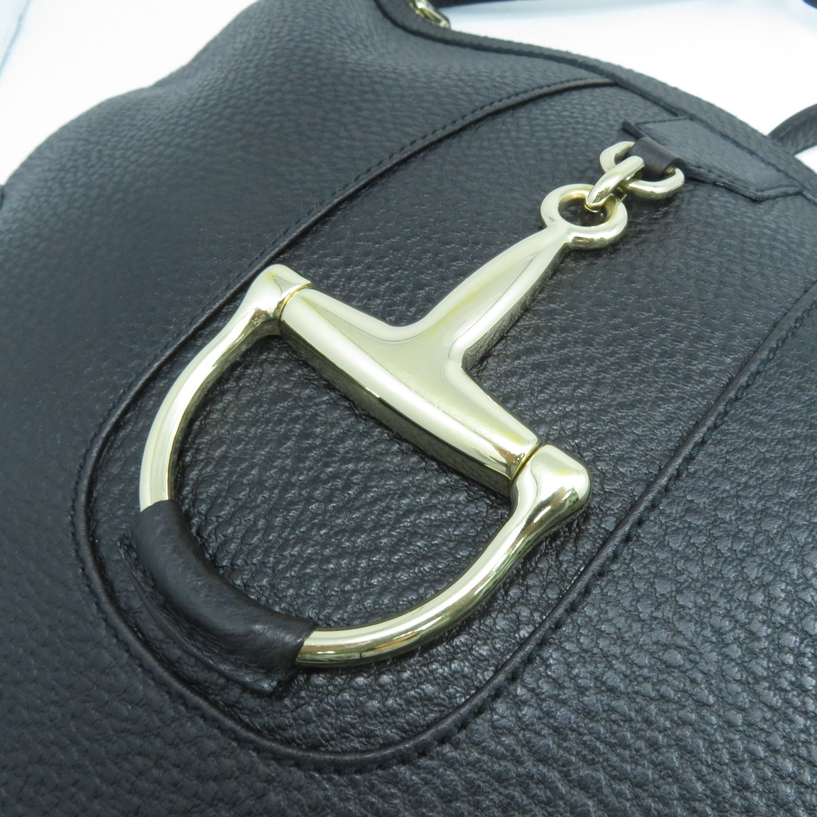 GUCCI 牛皮皮革Shoulder Bag金扣肩背袋黑色