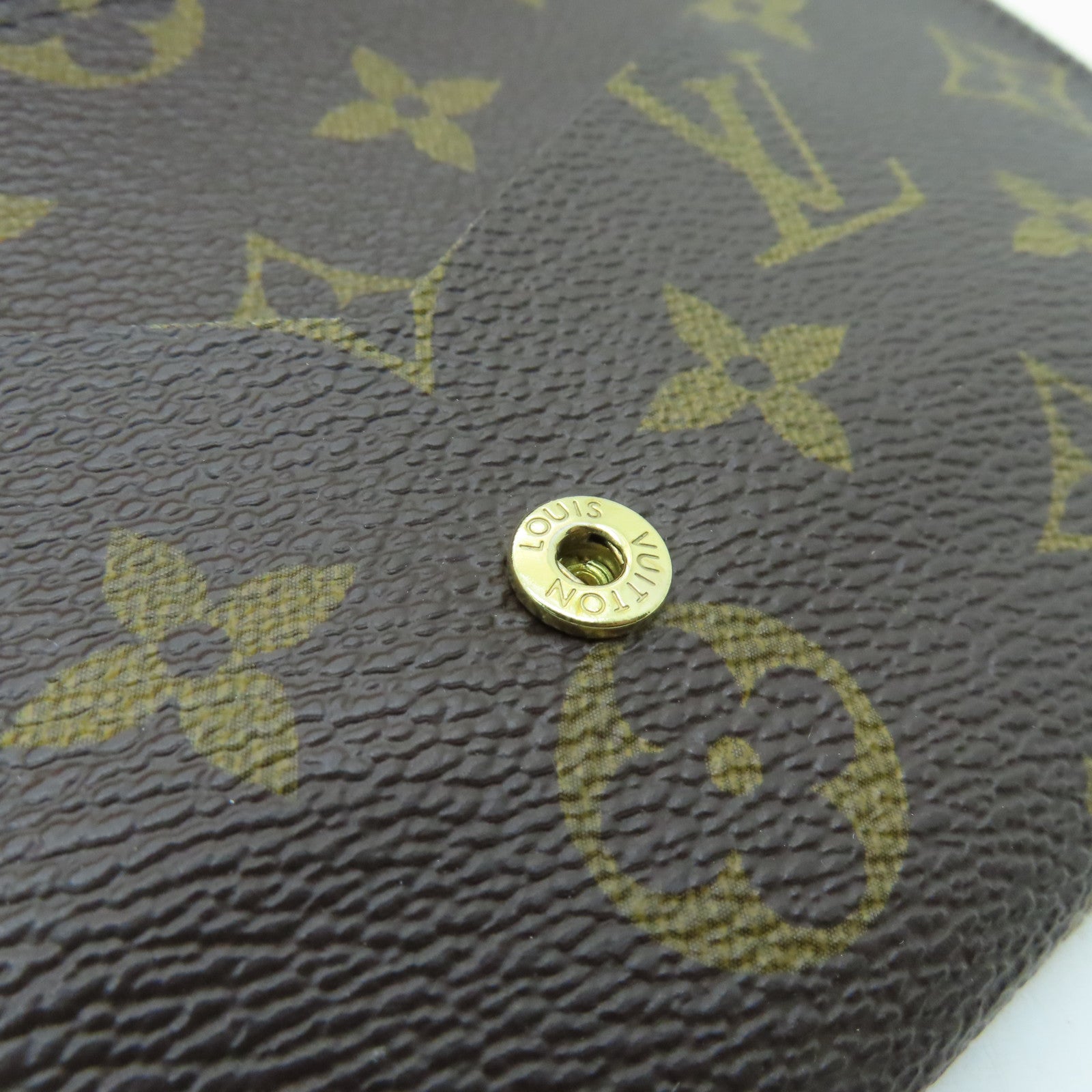 LOUIS VUITTON 【激減優惠】Monogram Jeanne Wallet金扣長錢包啡色