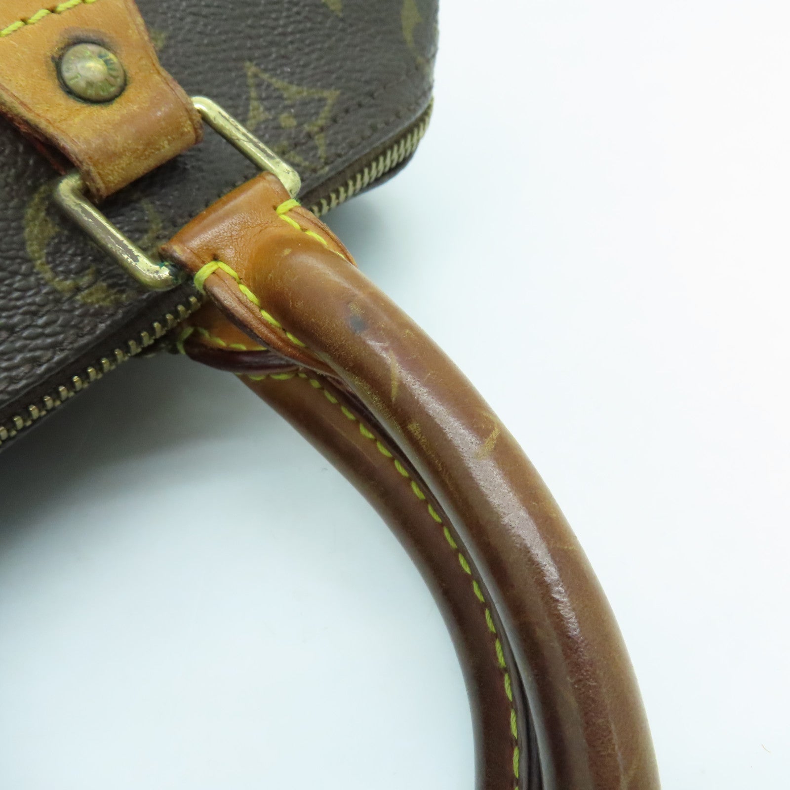 LOUIS VUITTON Monogram Speedy 25金扣手挽袋啡色