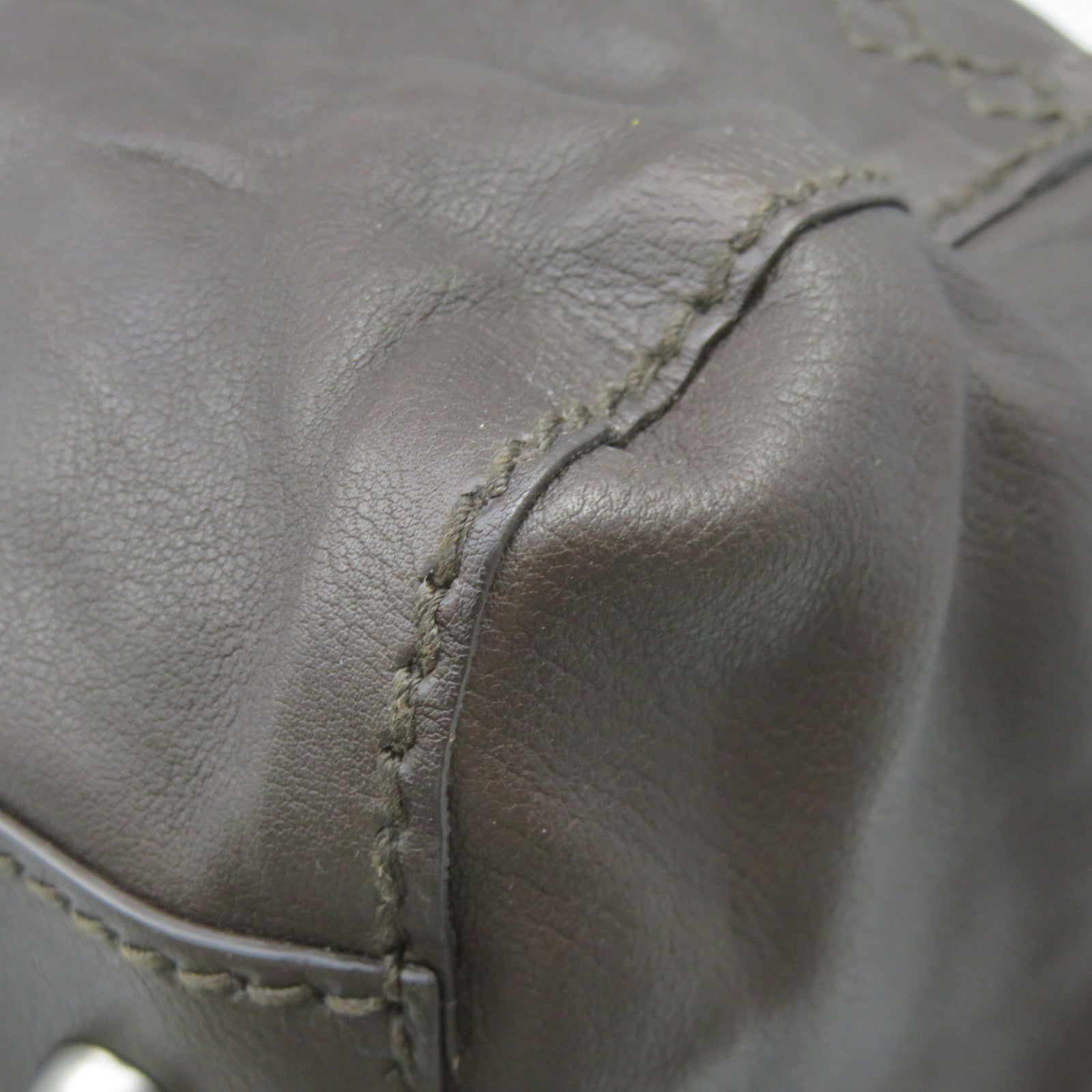 BOTTEGA VENETA 牛皮皮革2Way Shoulder Bag手挽肩背兩用袋啡色