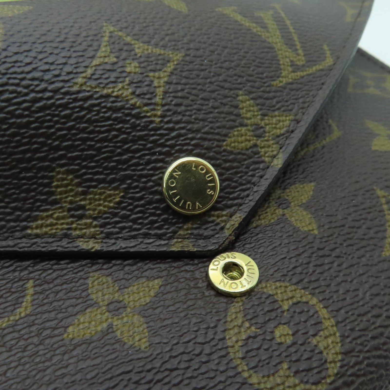 LOUIS VUITTON 【激減優惠】Monogram Jeanne Wallet金扣長錢包啡色