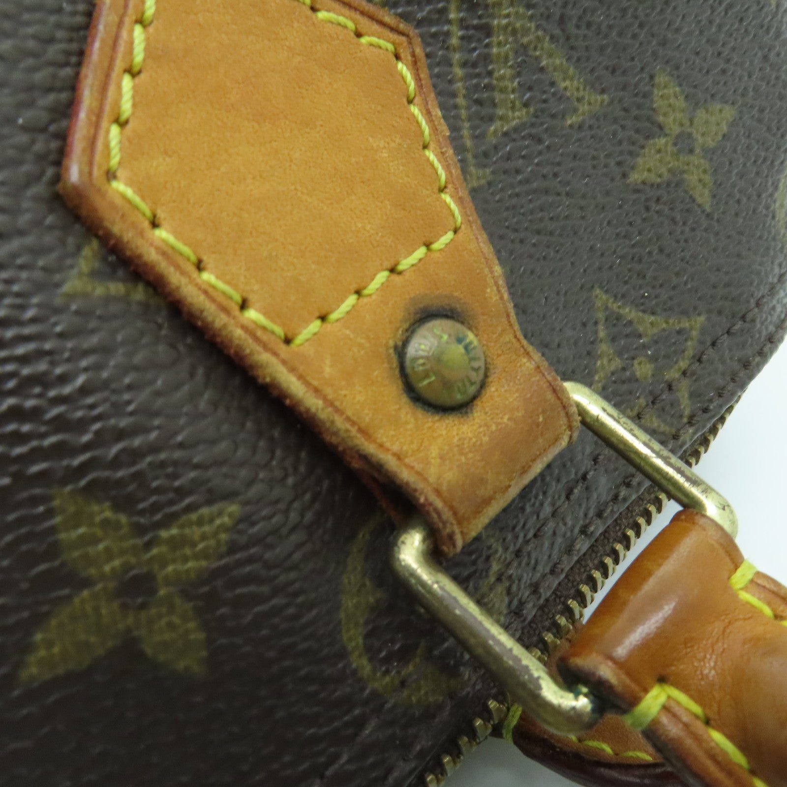 LOUIS VUITTON Monogram Speedy 25金扣手挽袋啡色