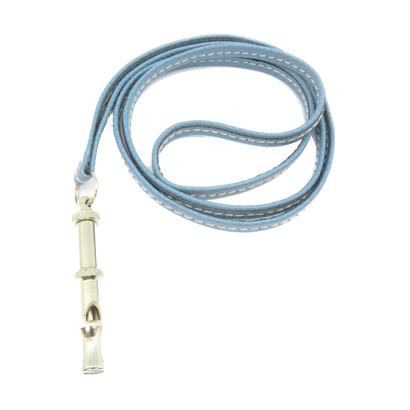 HERMES 【激減優惠】牛皮皮革Necklace/Charm項鏈/掛飾淺藍色