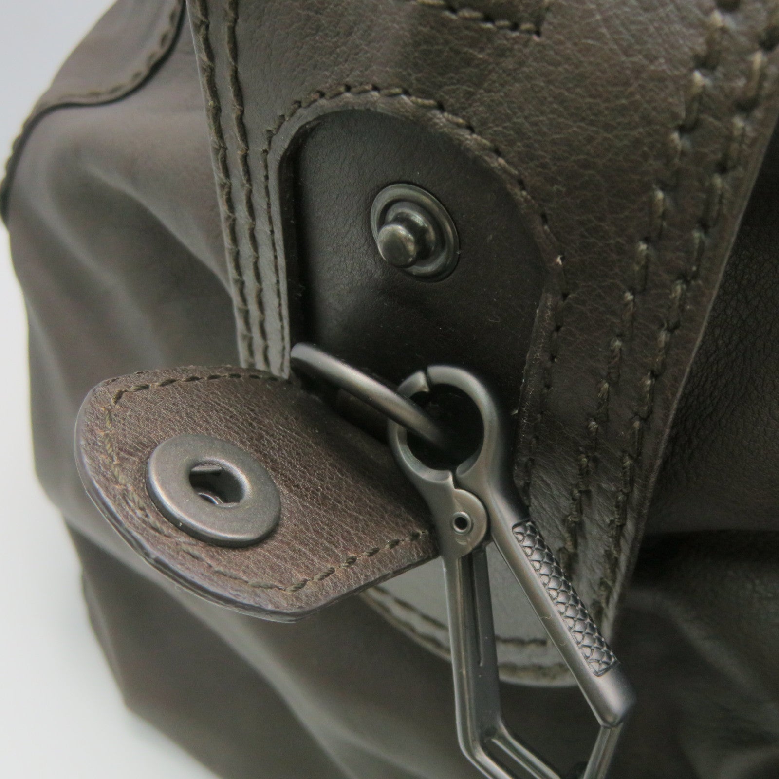 BOTTEGA VENETA 牛皮皮革2Way Shoulder Bag手挽肩背兩用袋啡色