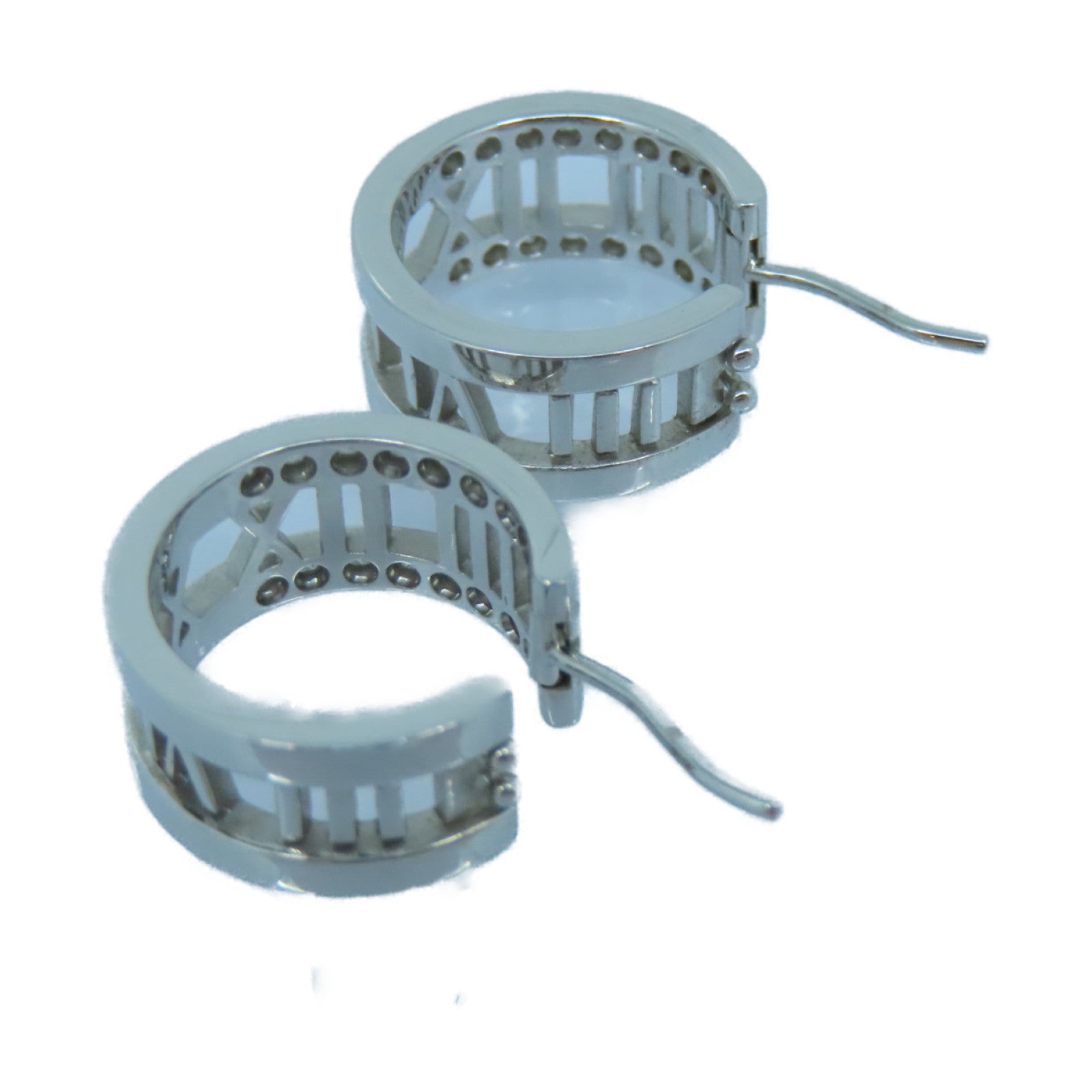 TIFFANY＆CO 18K白金Atlas Earrings耳環