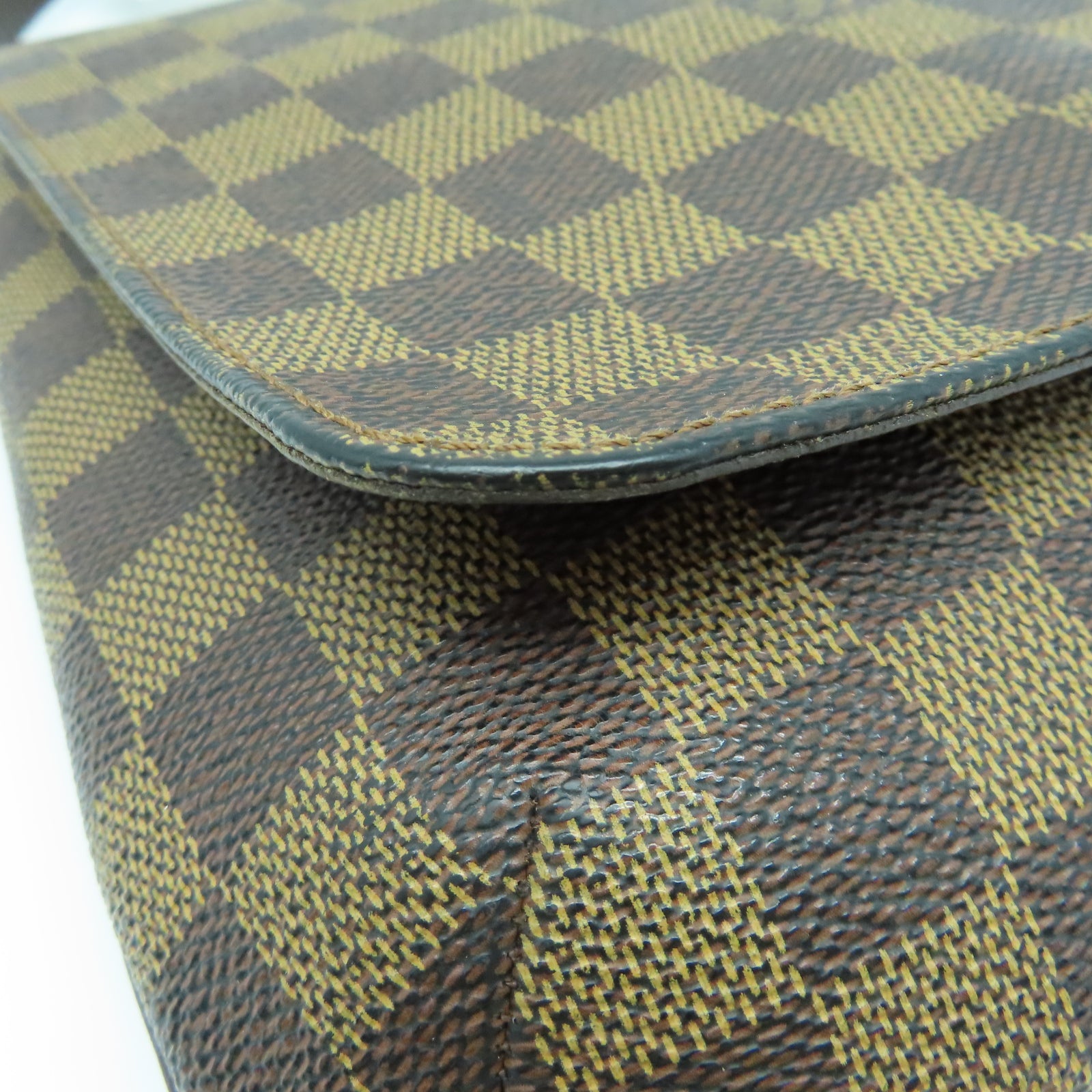 LOUIS VUITTON Damier Musette Salsa金扣肩背袋啡色