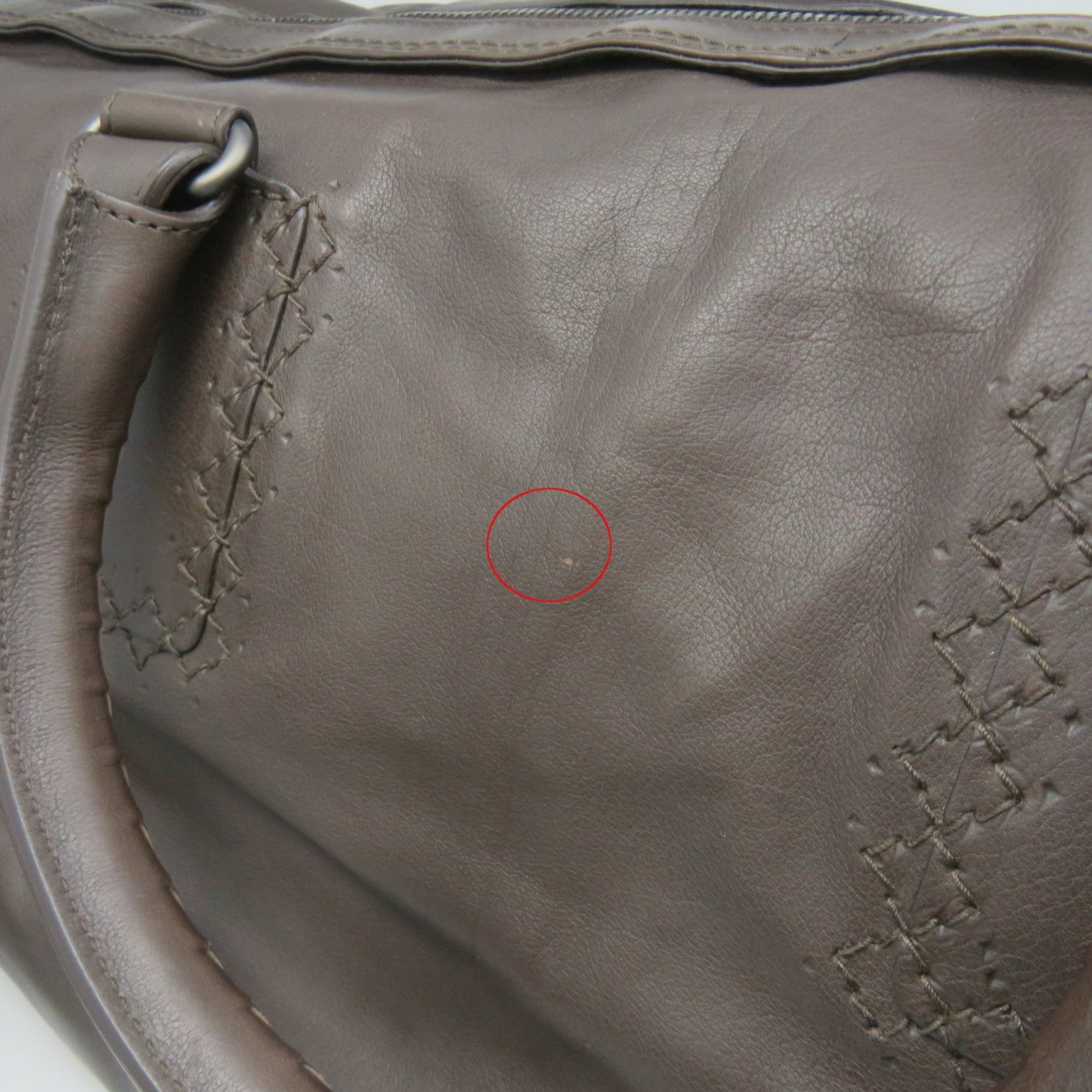 BOTTEGA VENETA 牛皮皮革2Way Shoulder Bag手挽肩背兩用袋啡色