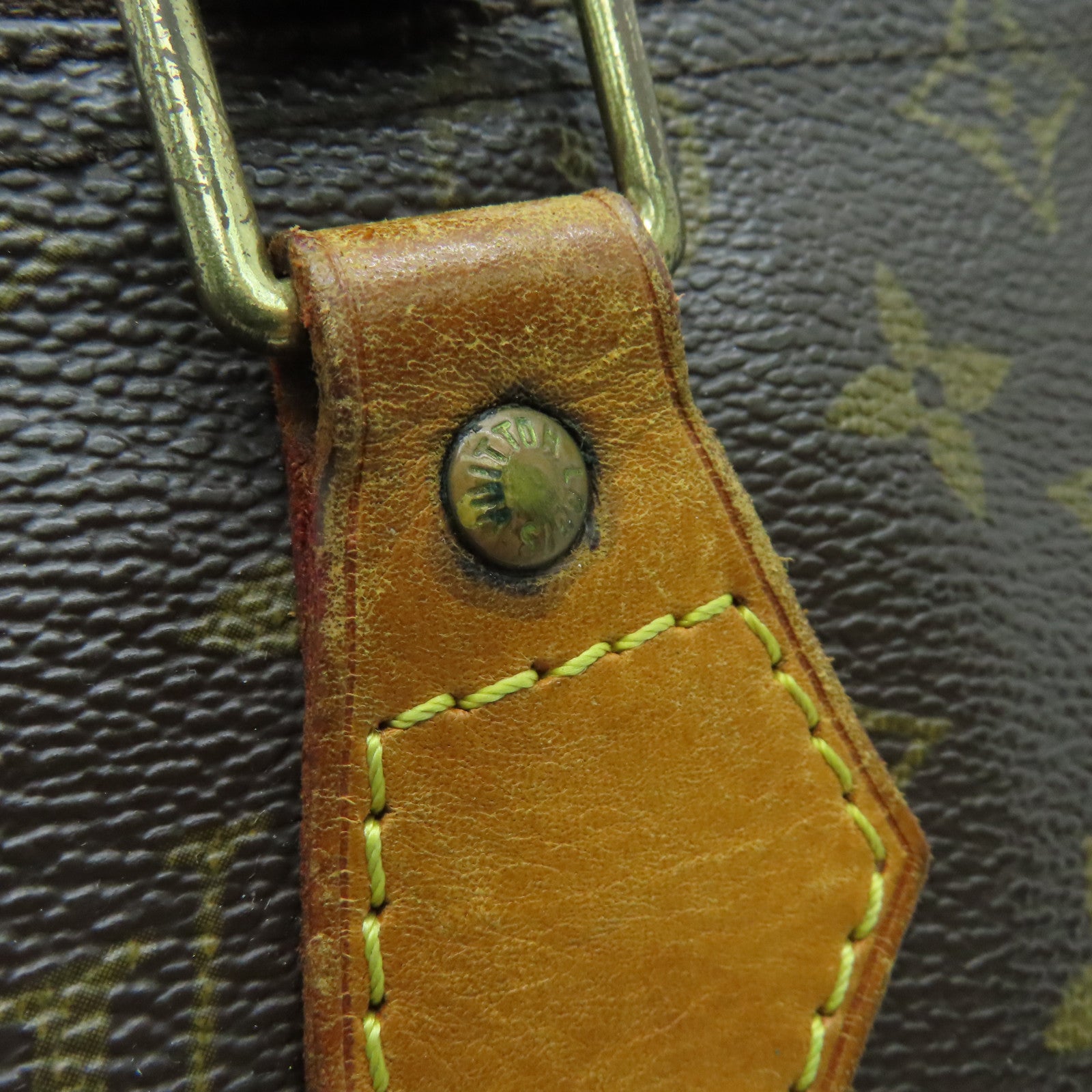 LOUIS VUITTON Monogram Speedy 25金扣手挽袋啡色