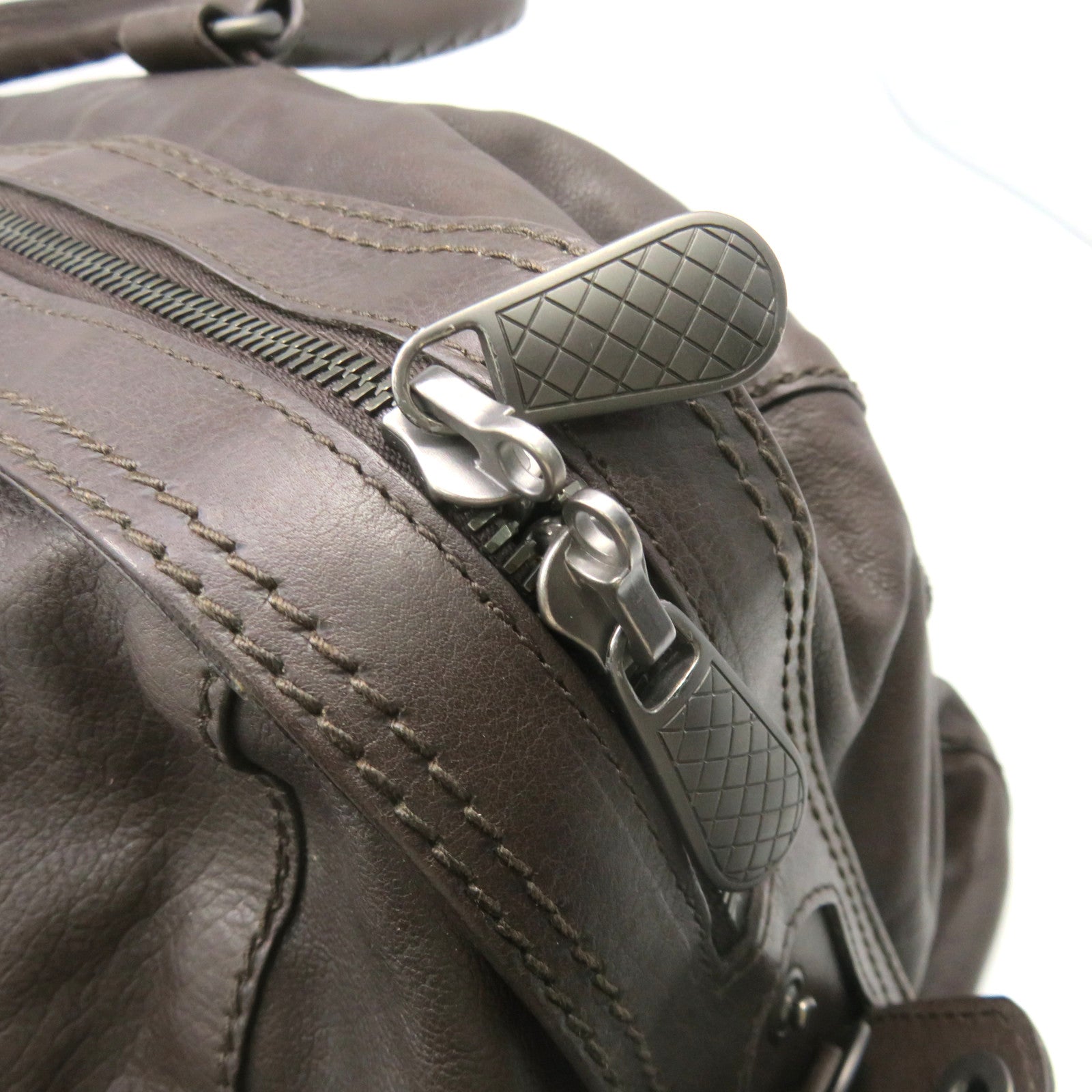 BOTTEGA VENETA 牛皮皮革2Way Shoulder Bag手挽肩背兩用袋啡色