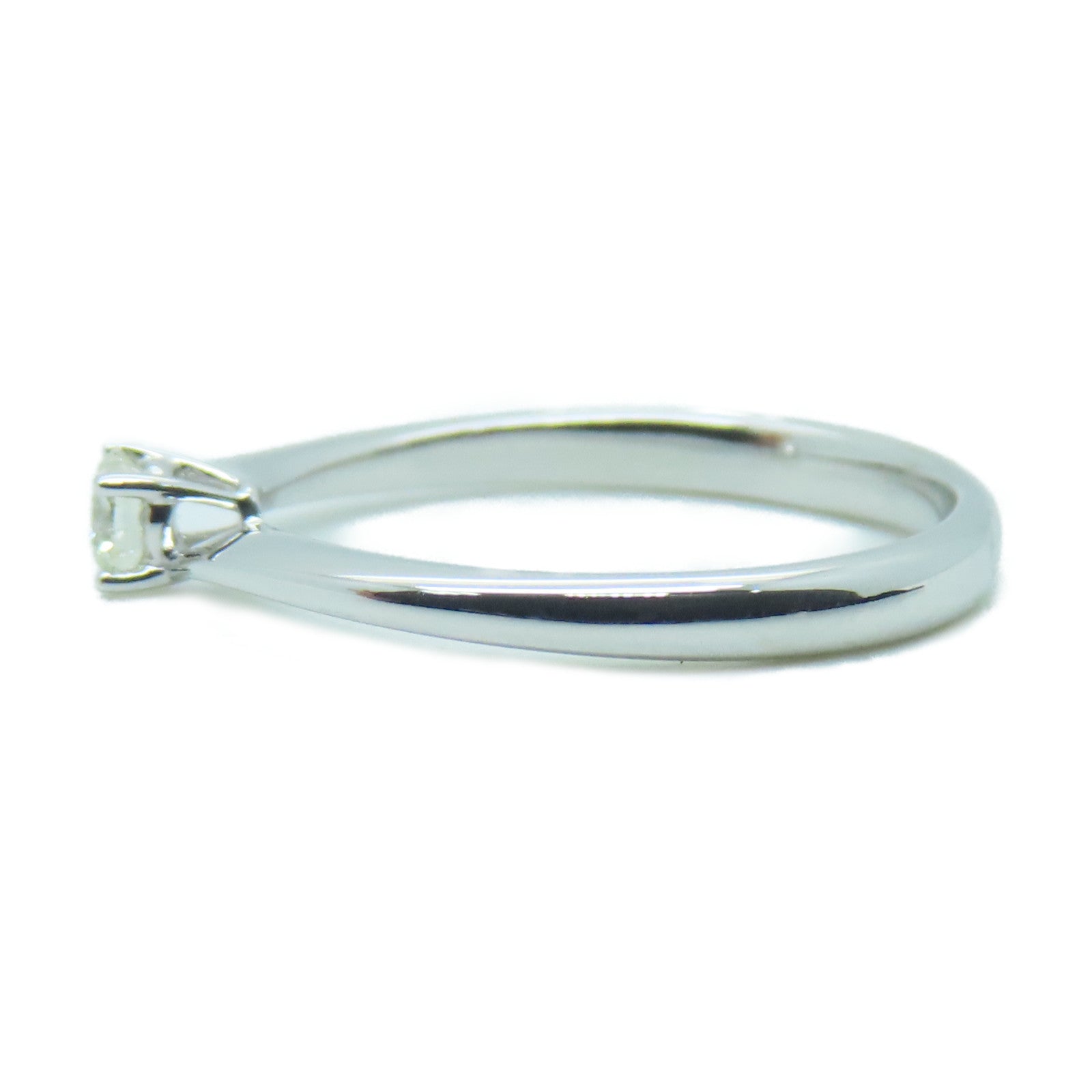 JEWELRY 18K White Gold Diamond Ring0.15ct Diamond Ring US#6.75