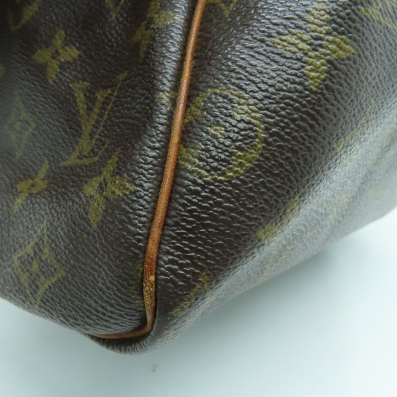 LOUIS VUITTON Monogram Speedy 25金扣手挽袋啡色