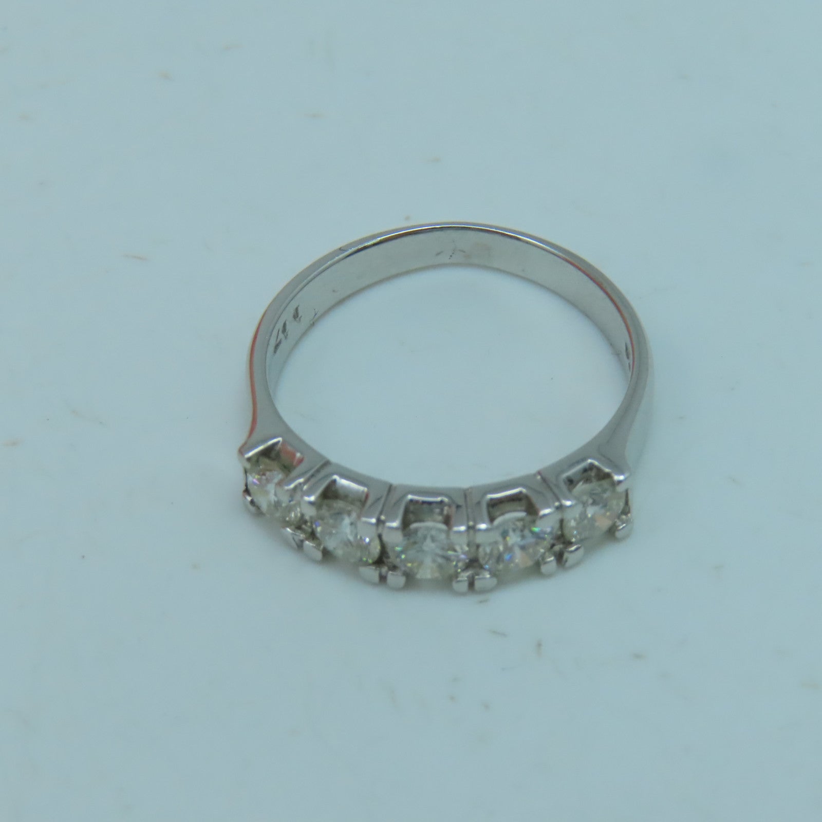 JEWELRY 18K White Gold Diamond Ring0.35ct/0.35ct Diamond Ring US#5.5