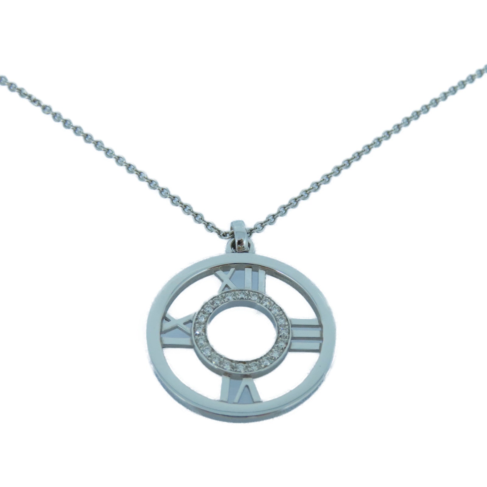 TIFFANY＆CO 18K白金Atlas Necklace項鍊