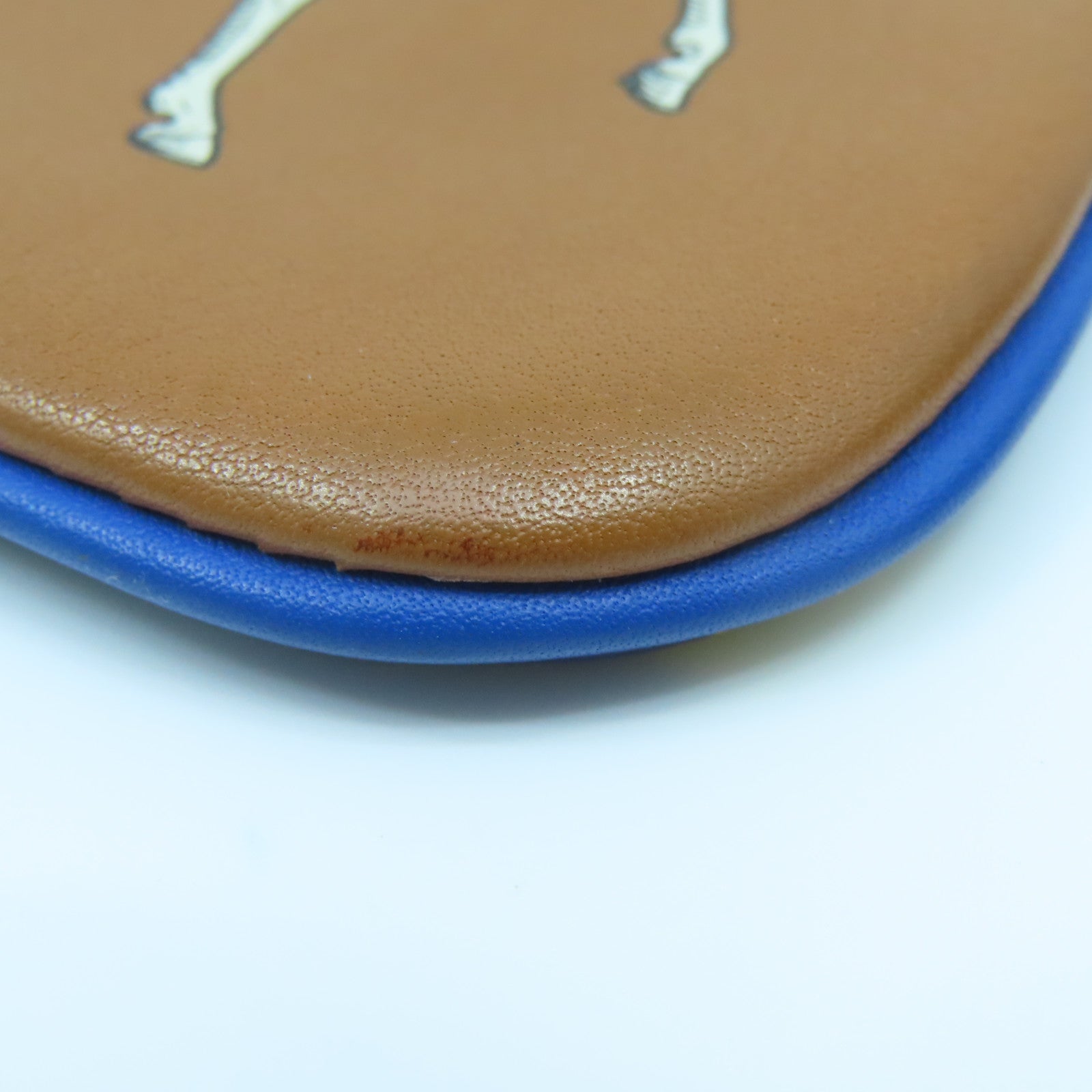 HERMES Swift皮革Carre Pocket Pouch銀扣手拿包啡色/藍色/黃色