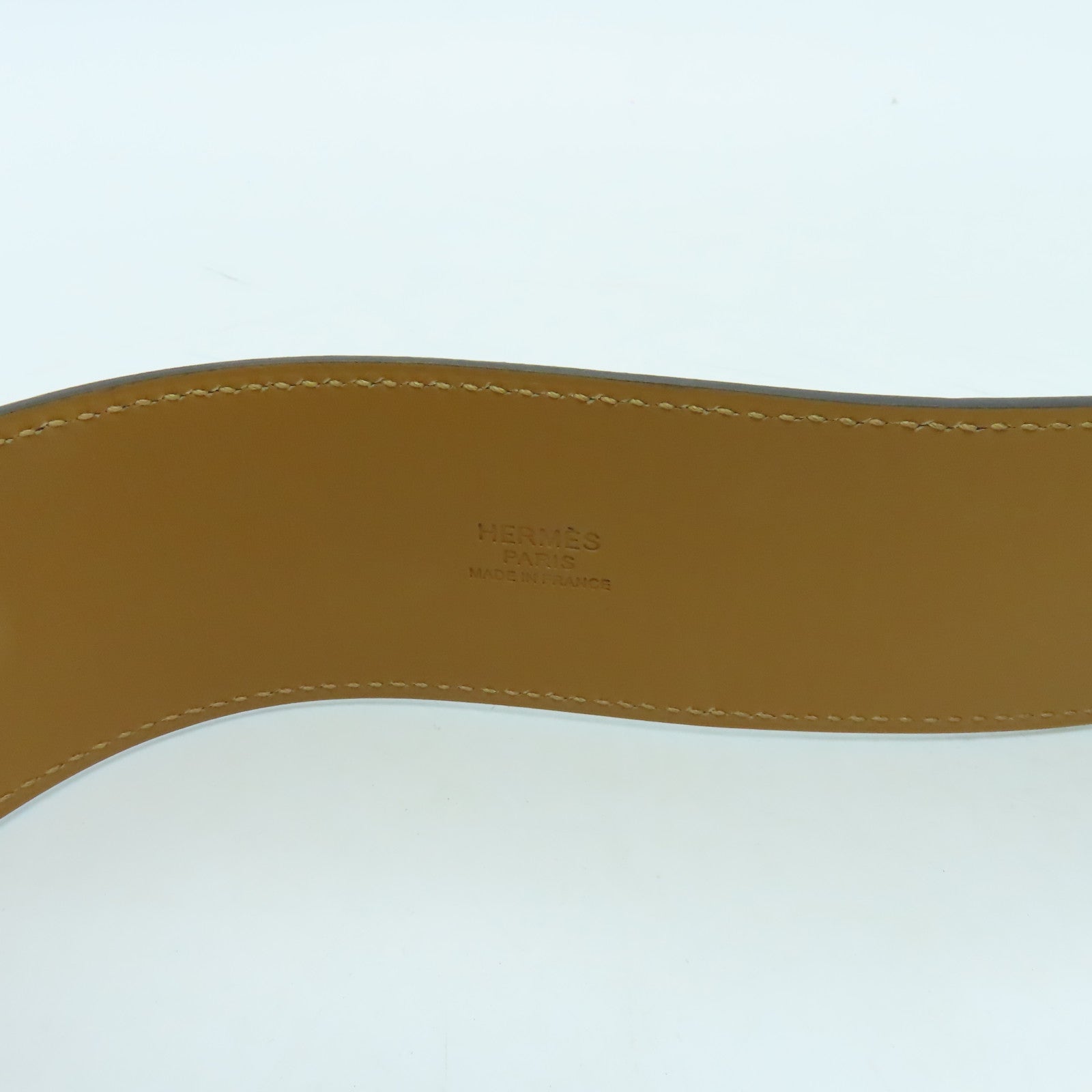 HERMES Epsom皮革Collier De Chien Belt 80cm金扣皮帶Rouge