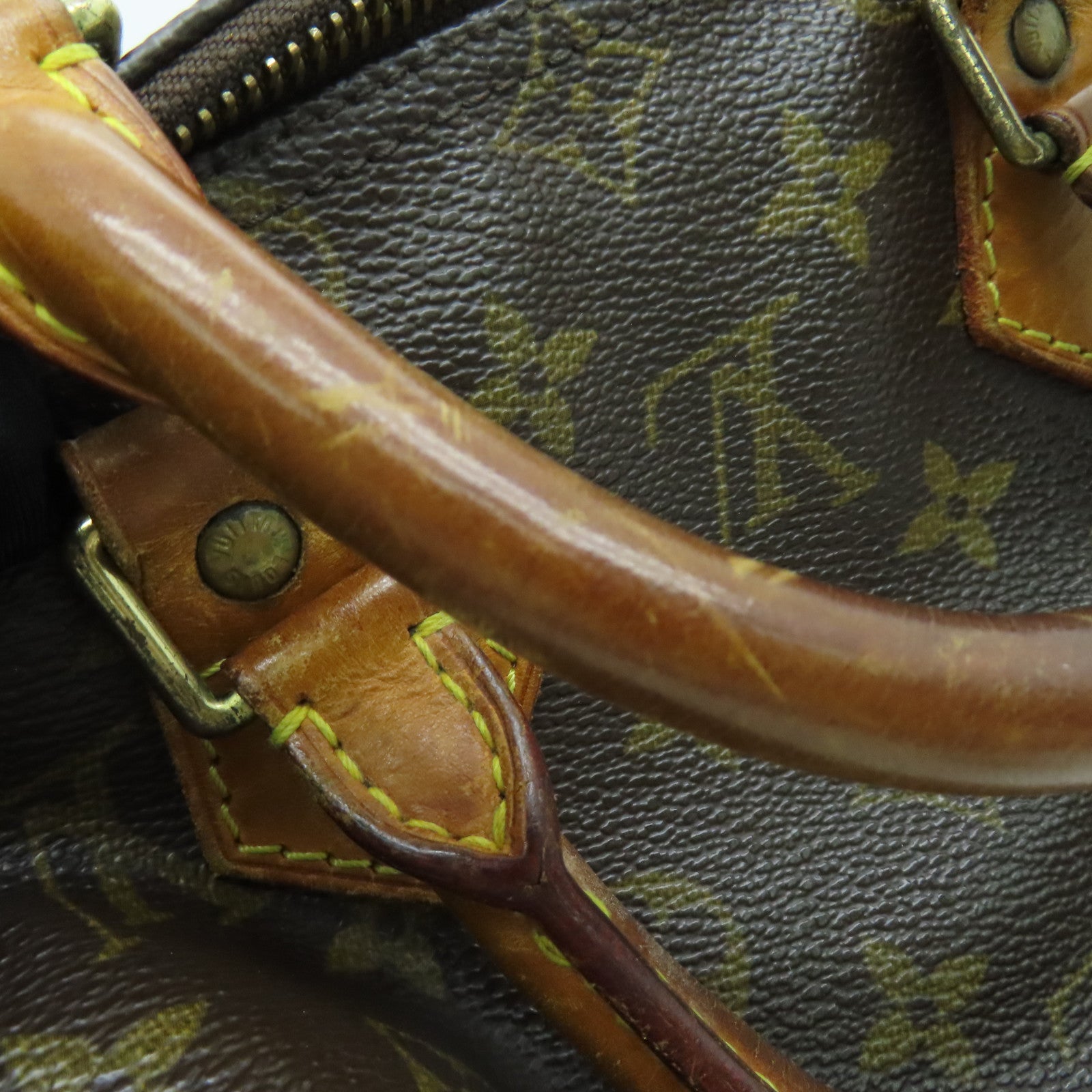LOUIS VUITTON Monogram Speedy 25金扣手挽袋啡色