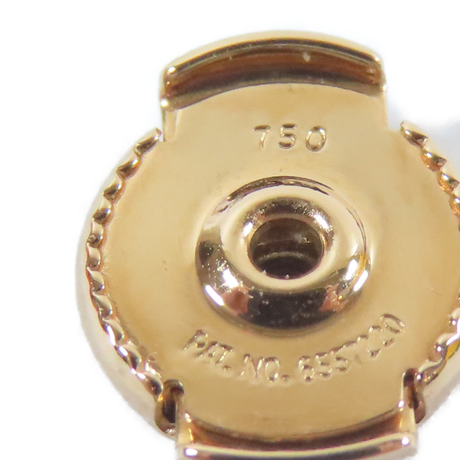 HERMES 18K玫瑰金Kelly Gavroche Earrings0.25ct鑽石耳環