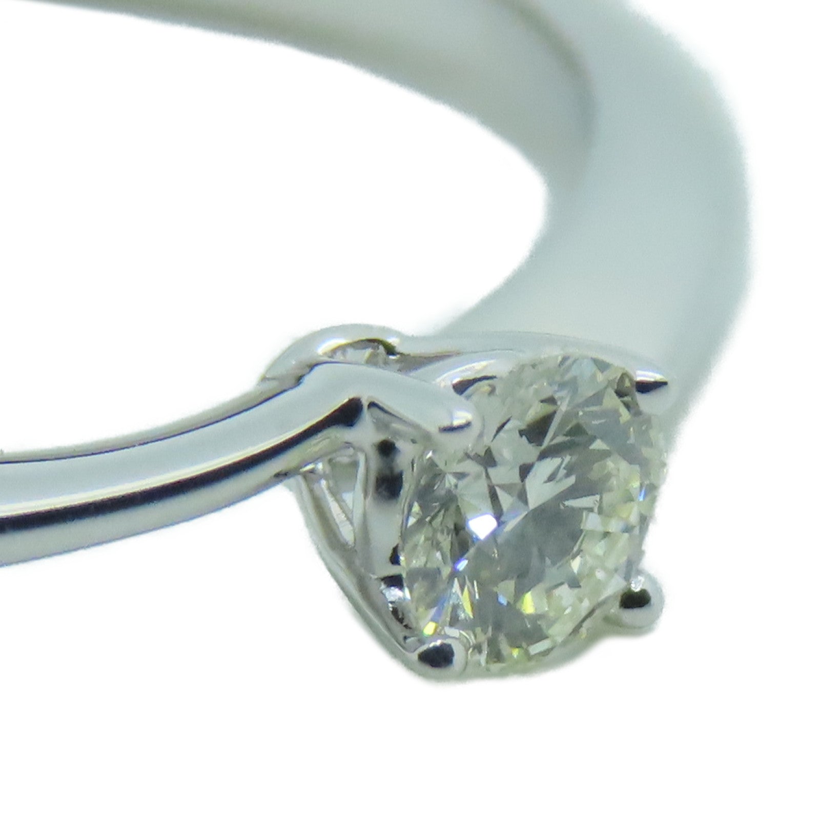 JEWELRY 18K White Gold Diamond Ring0.15ct Diamond Ring US#6.75
