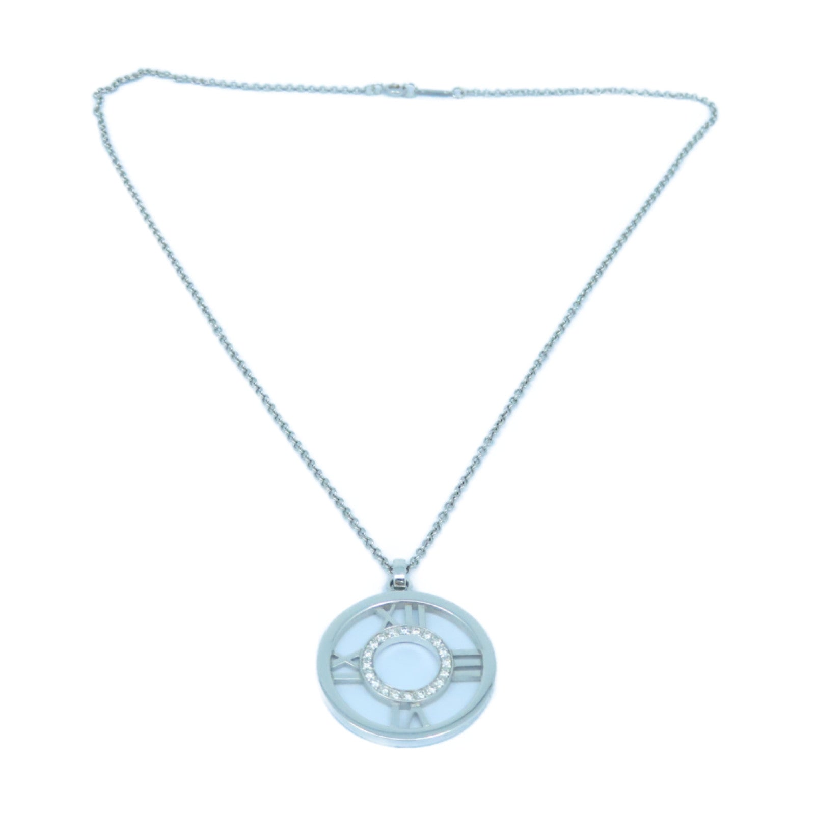 TIFFANY＆CO 18K白金Atlas Necklace項鍊