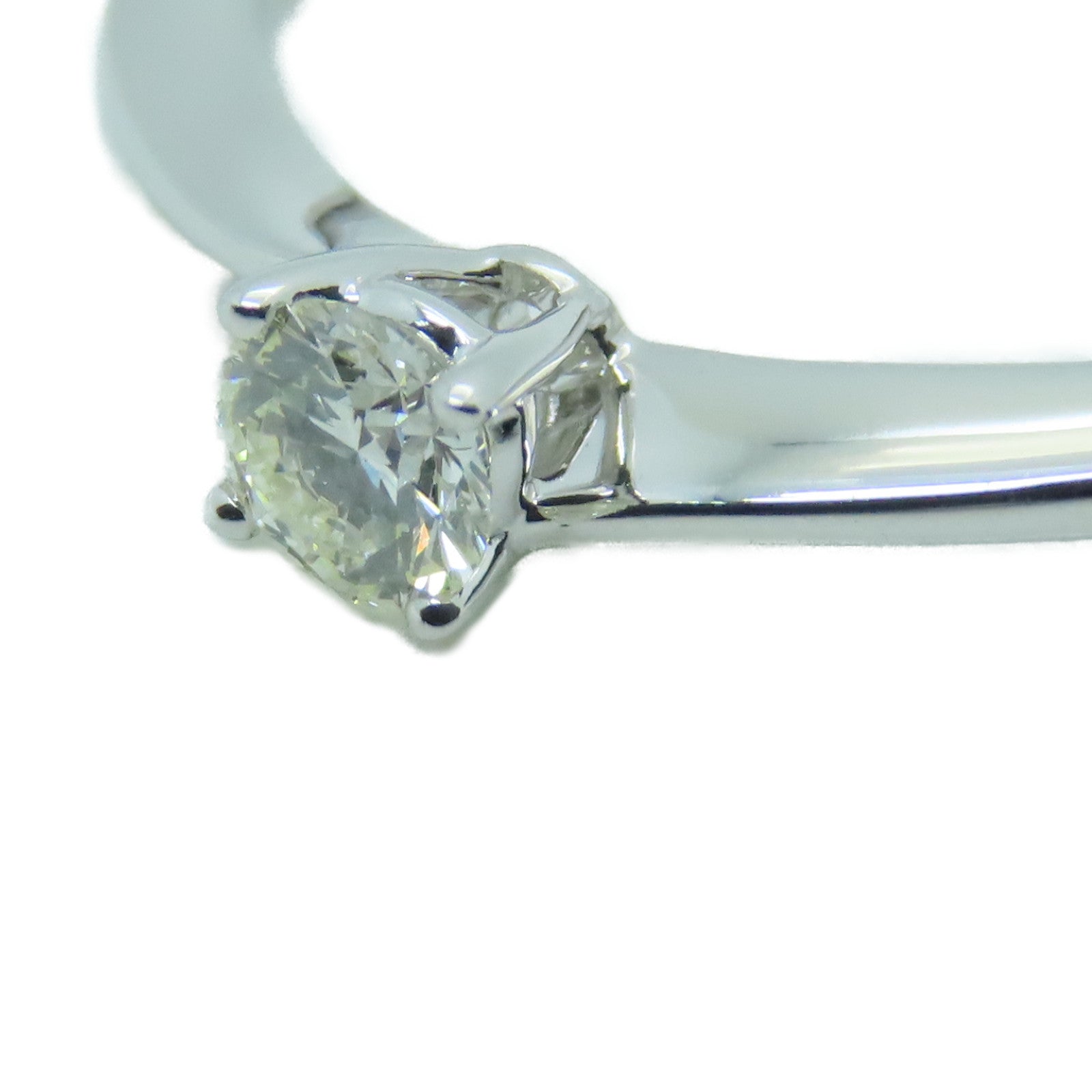 JEWELRY 18K White Gold Diamond Ring0.15ct Diamond Ring US#6.75