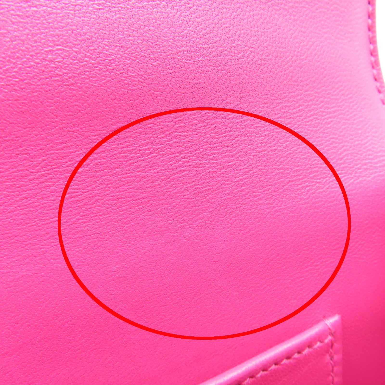 HERMES Chevre Leather Mini Verrou Silver Buckle Handle Bag Rose Extreme Pink