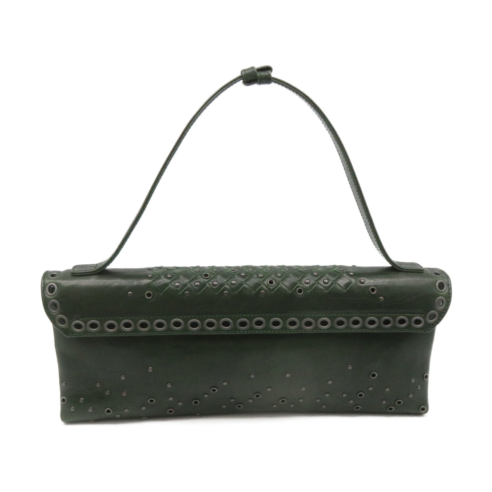 BOTTEGA VENETA 【激減優惠】牛皮皮革Shoulder Bag肩背袋綠色