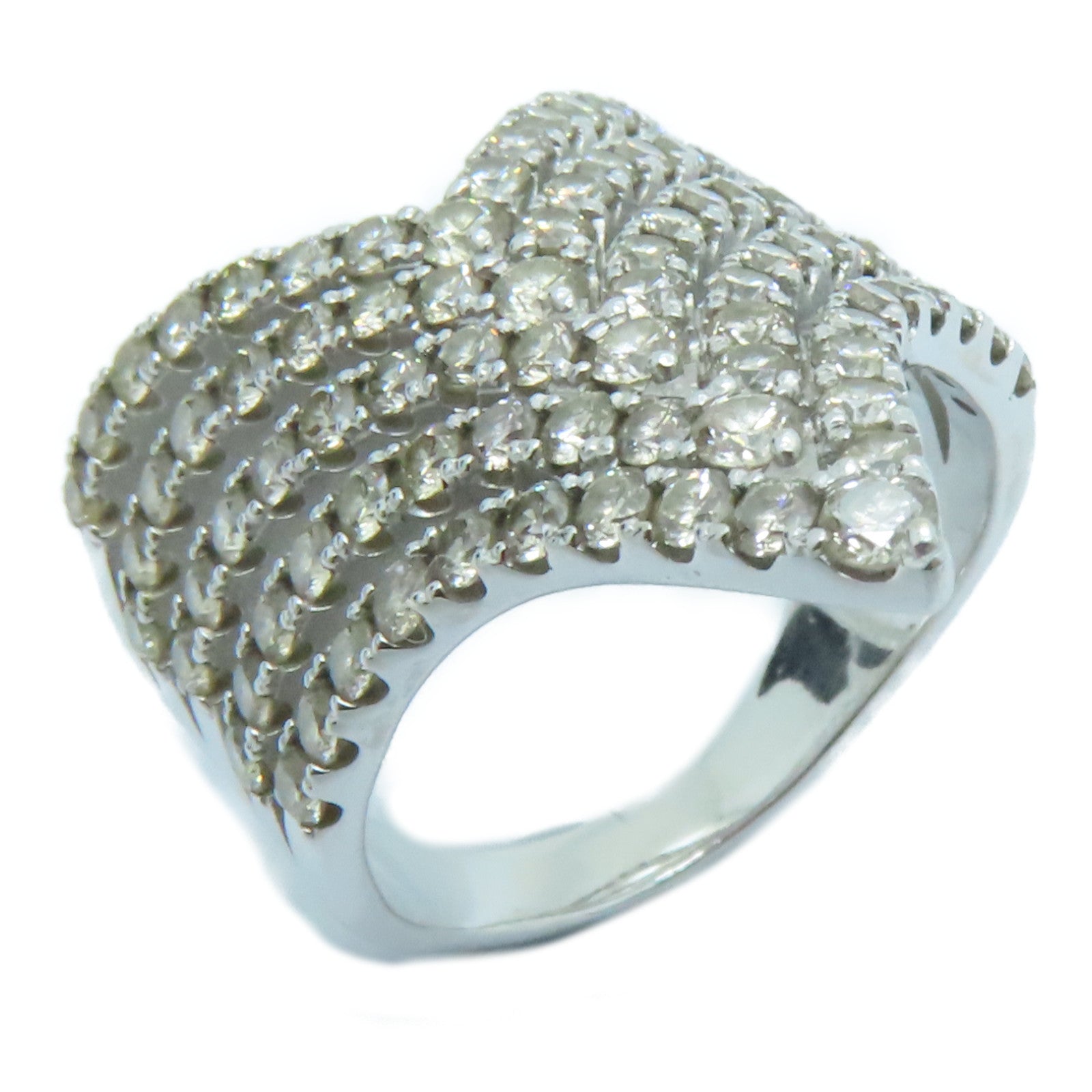 JEWELRY 18K白金Diamond Ring 2.00ct钻石戒指US#6.5