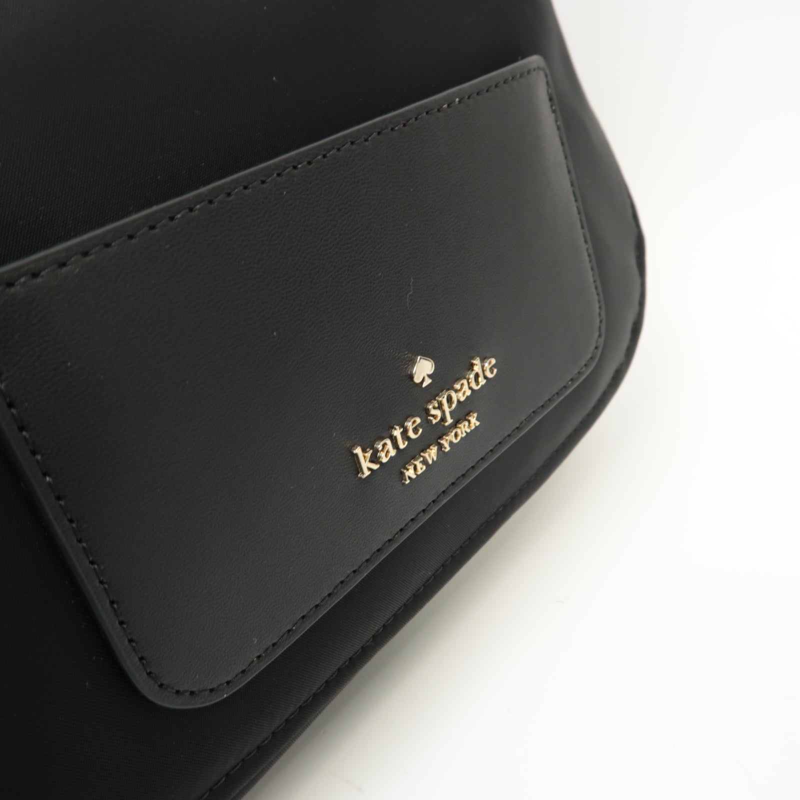Kate Spade 尼龍Chelsea Ksnyl Crossbody Bag金扣肩背袋黒色