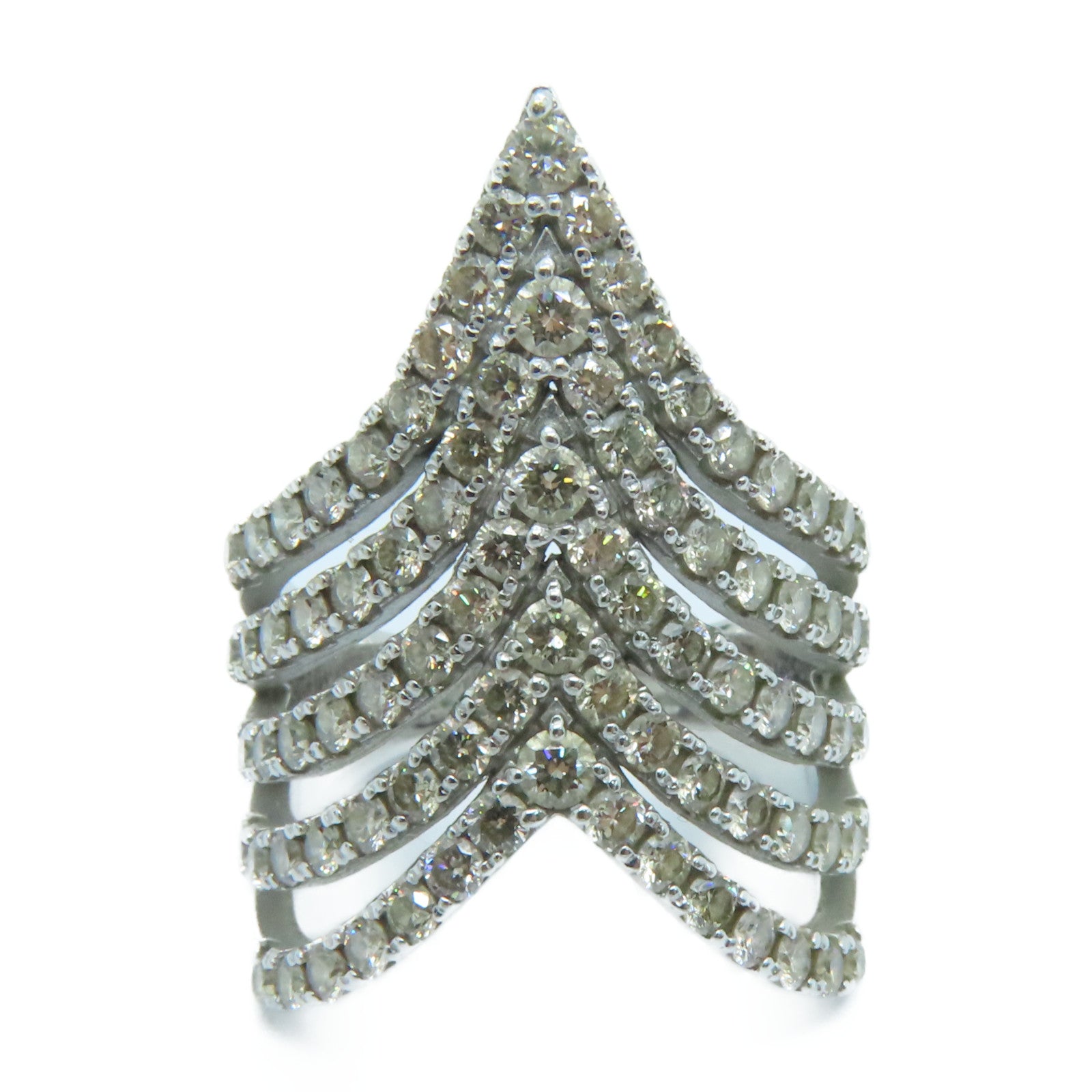 JEWELRY 18K白金Diamond Ring 2.00ct钻石戒指US#6.5