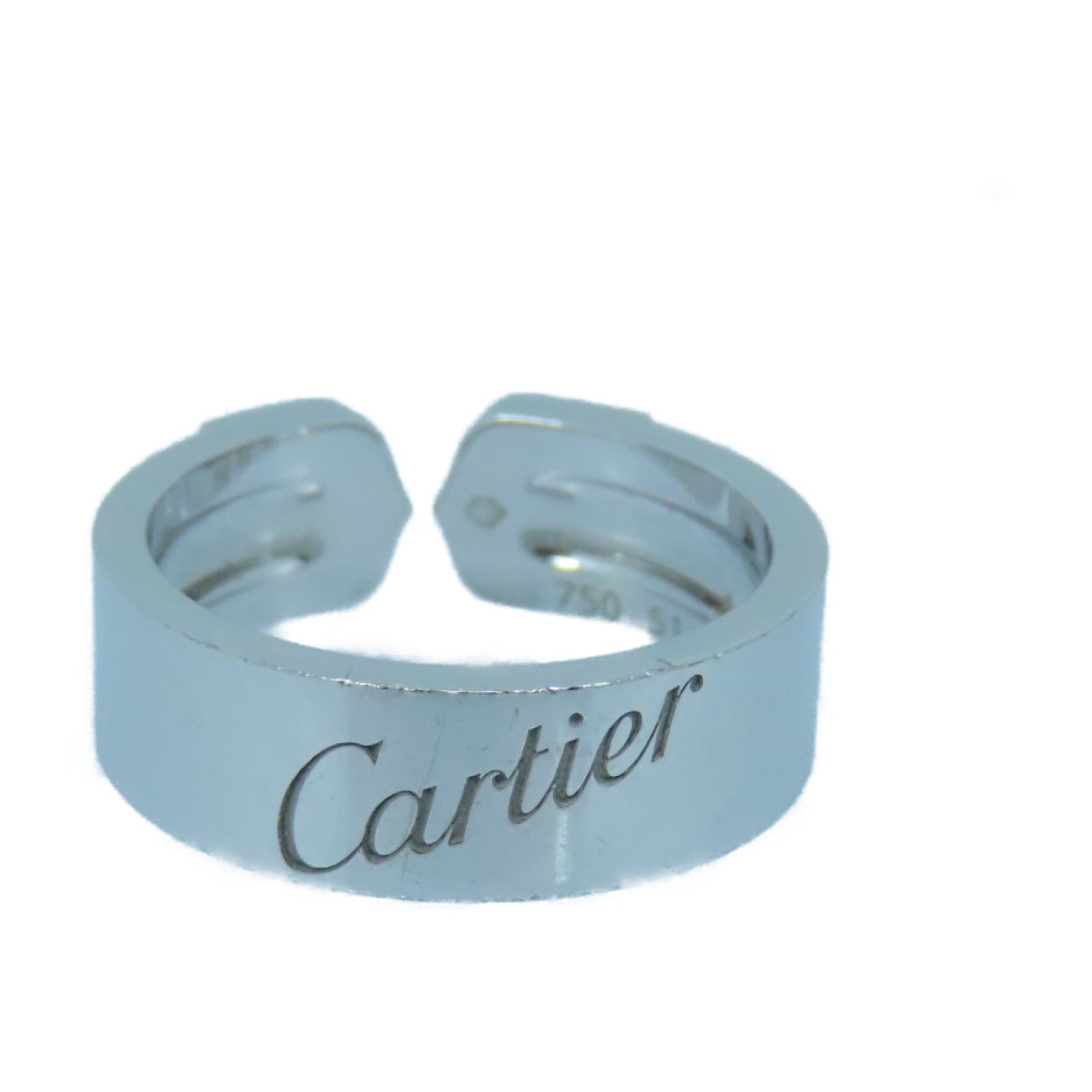 CARTIER 18K白金C2 ring戒指US#5.75/Cartier#51
