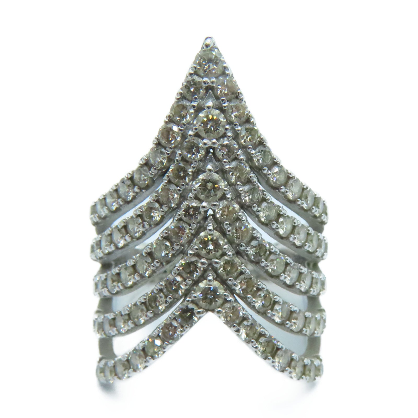JEWELRY 18K白金Diamond Ring 2.00ct钻石戒指US#6.5