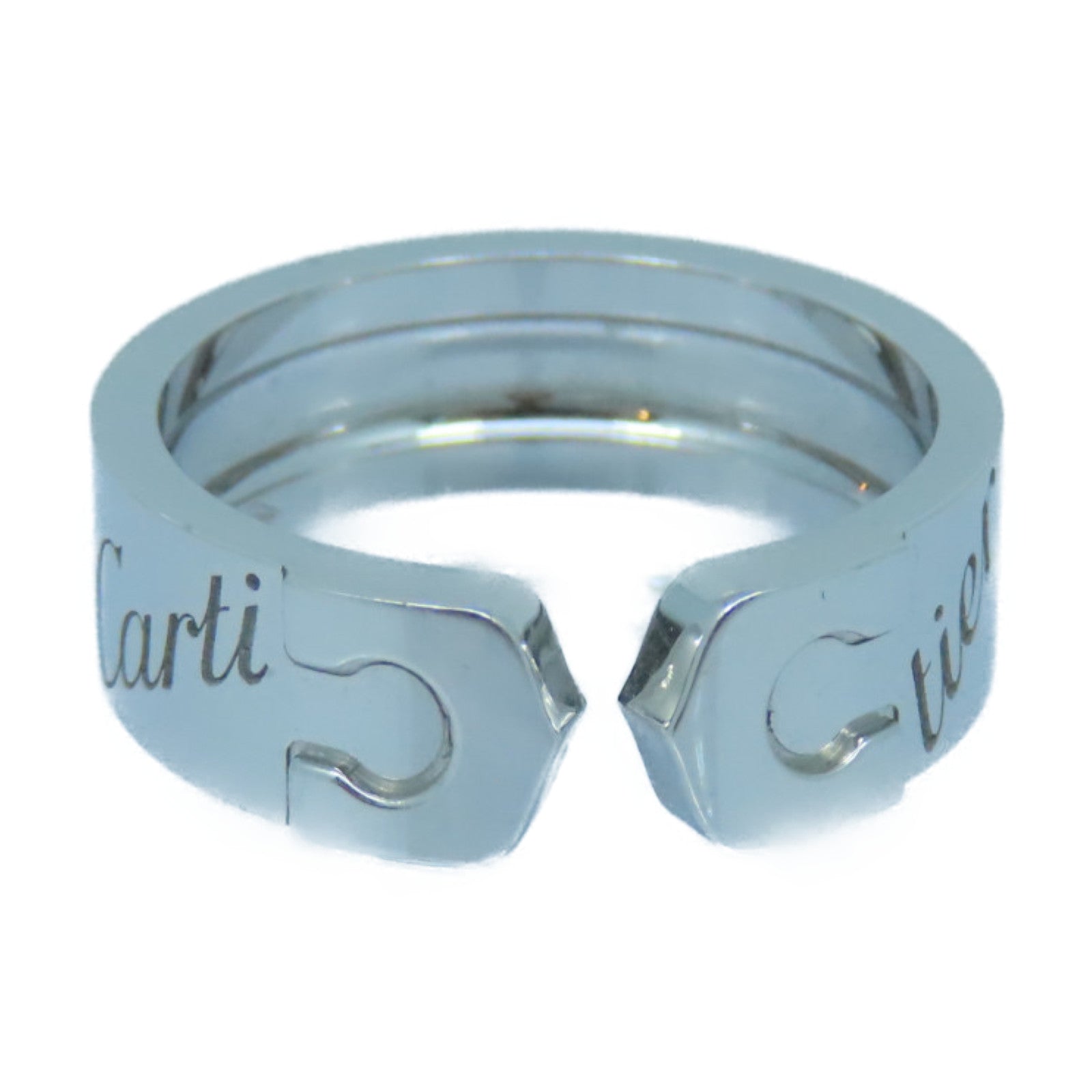 CARTIER 18K白金C2 ring戒指US#5.75/Cartier#51