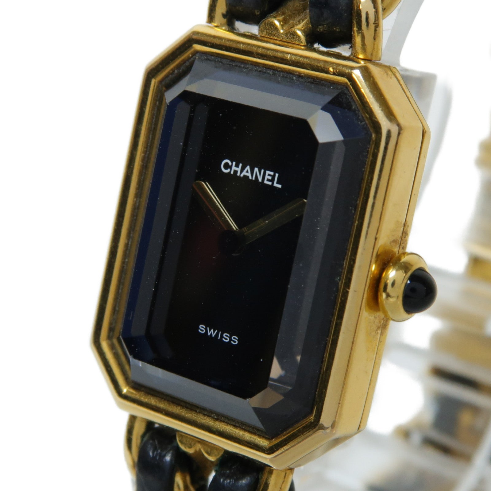 CHANEL Premiere M鍍金手錶石英機芯黑色