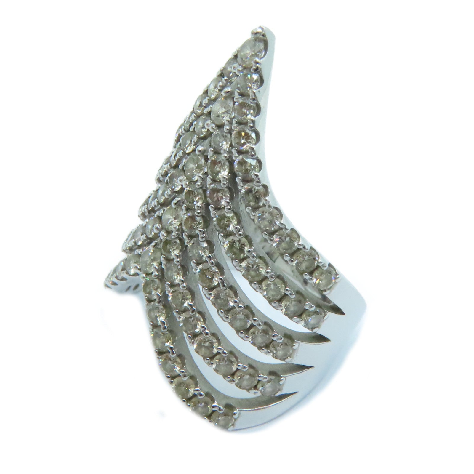JEWELRY 18K白金Diamond Ring 2.00ct钻石戒指US#6.5