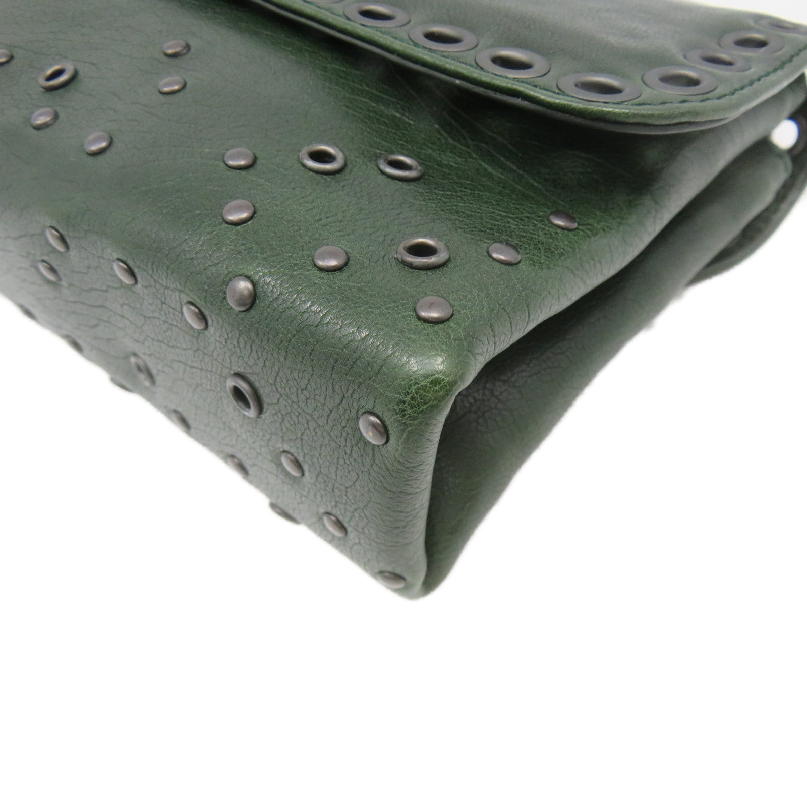 BOTTEGA VENETA 【激減優惠】牛皮皮革Shoulder Bag肩背袋綠色