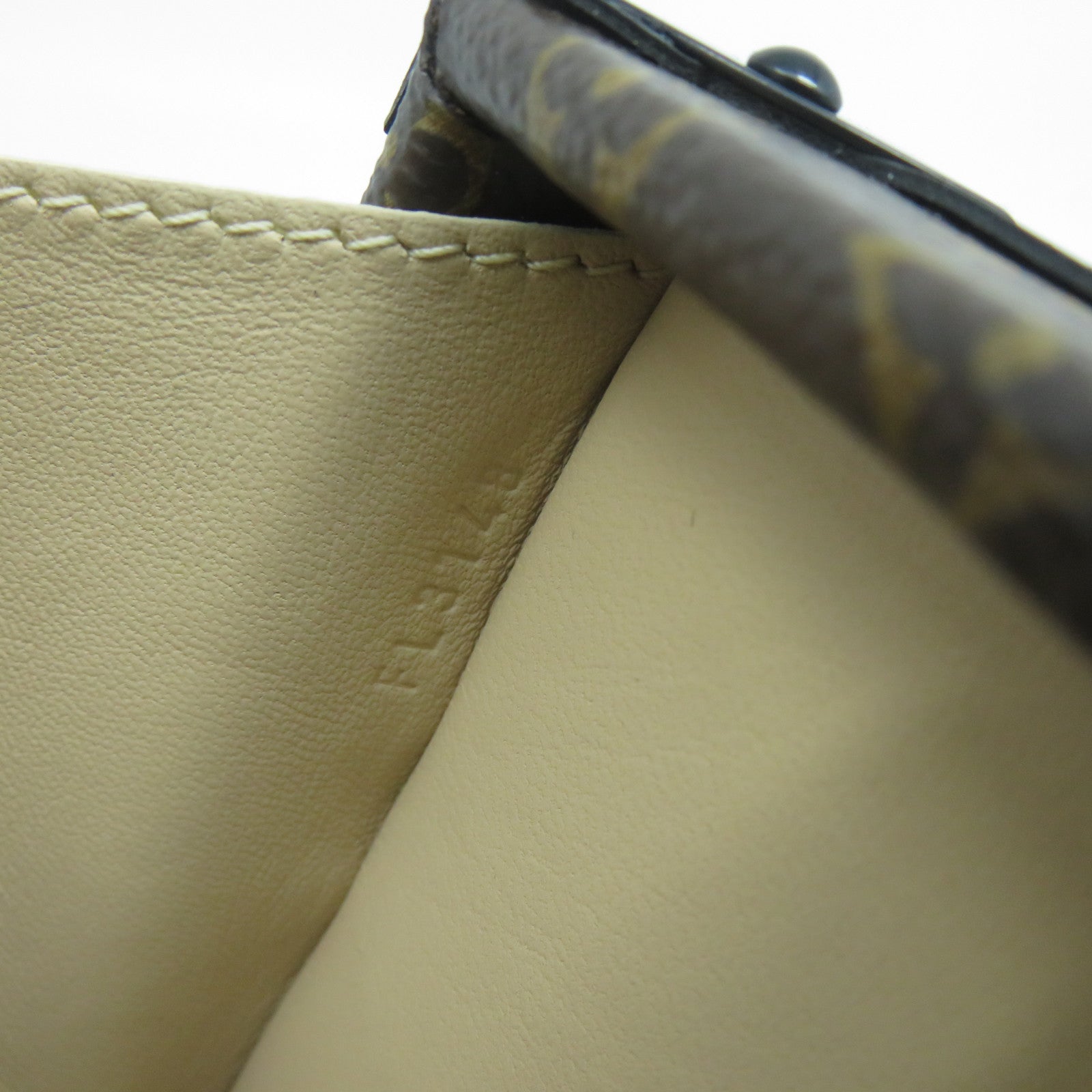 LOUIS VUITTON Monogram Petite Malle金扣肩背袋啡色/黑色