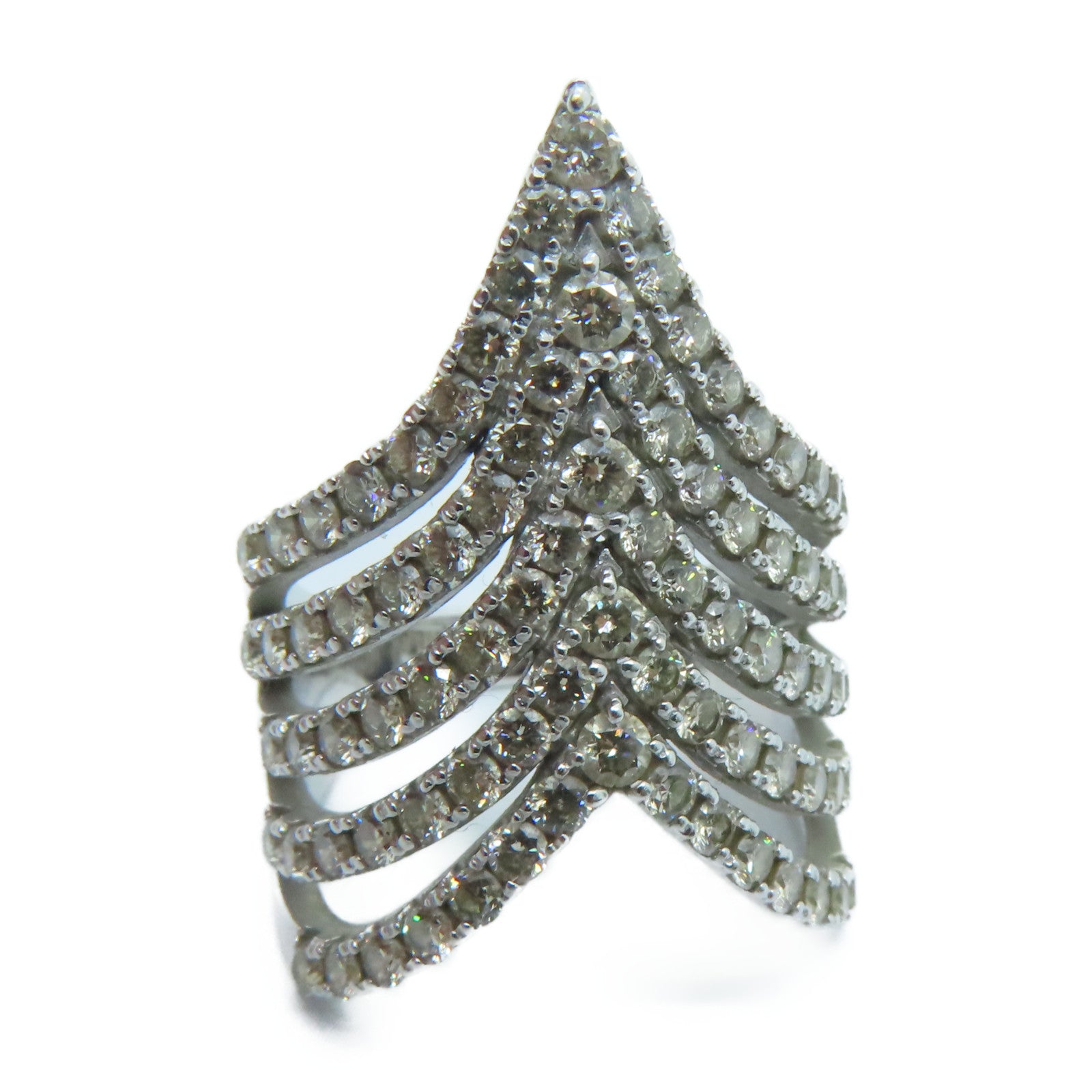 JEWELRY 18K白金Diamond Ring 2.00ct钻石戒指US#6.5