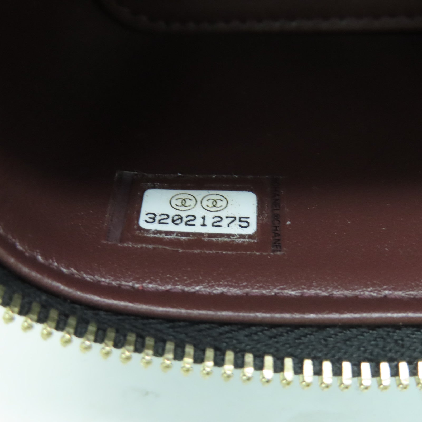 CHANEL 菱格Caviar皮革Small Vanity Case金扣链带肩背袋黑色