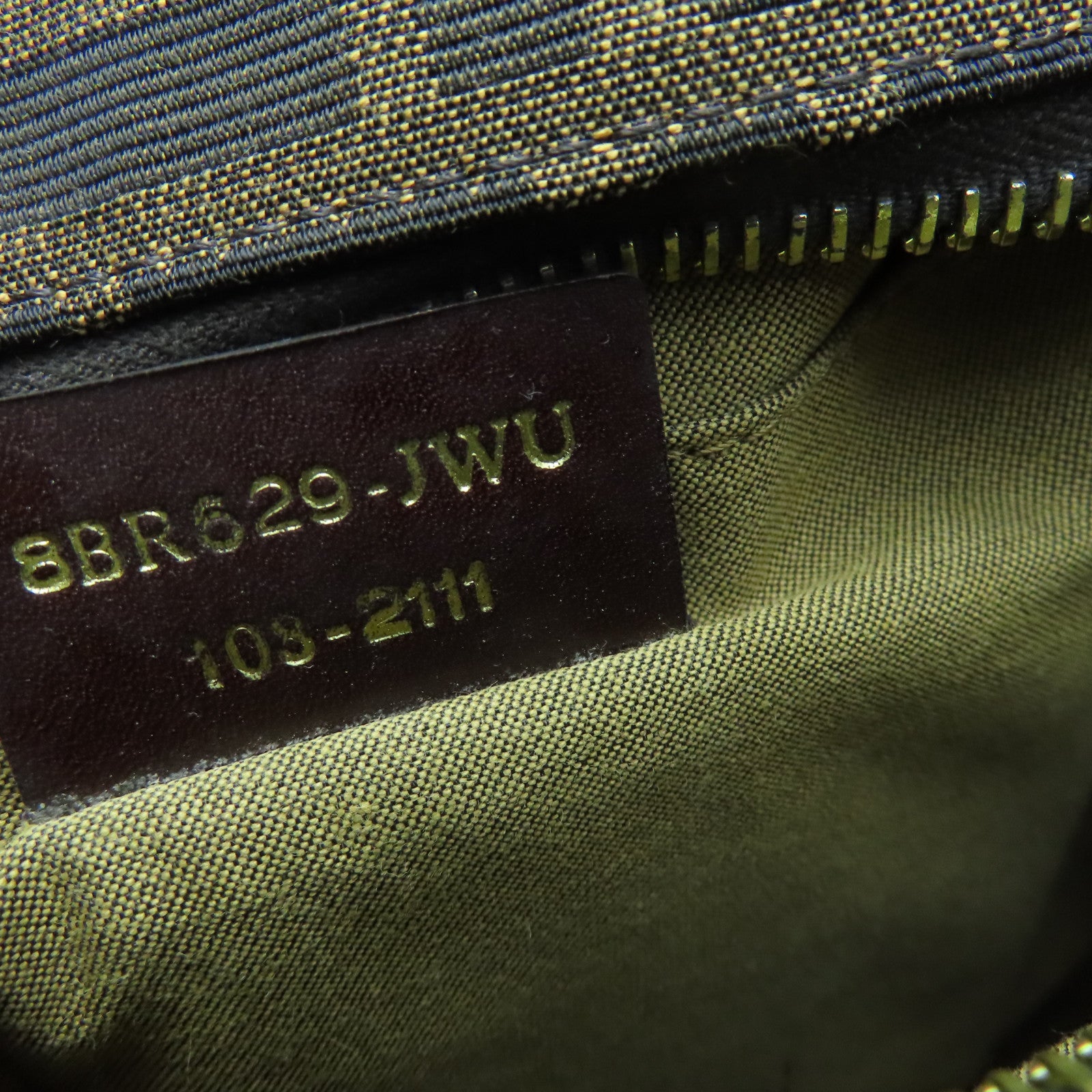 FENDI 帆布Shoulder Bag金扣肩背袋棕色/黑色