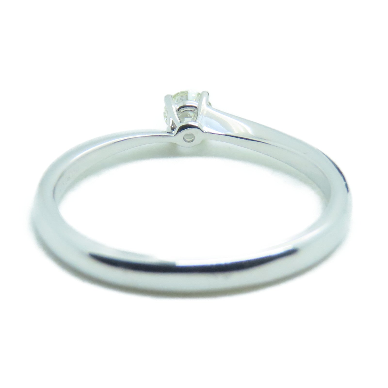 JEWELRY 18K White Gold Diamond Ring0.15ct Diamond Ring US#6.75