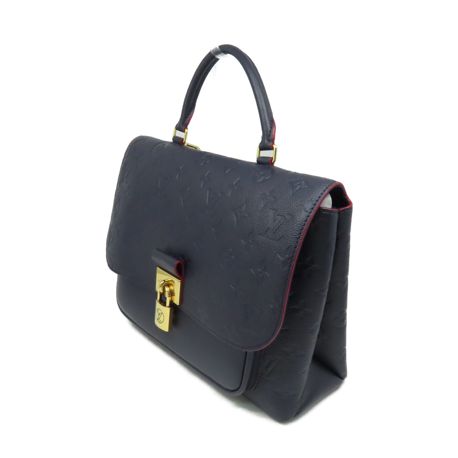 LOUIS VUITTON  Monogram Empreinte Marignan 2Way Shoulder Bag金扣手挽肩兩用袋寶藍色/紅色