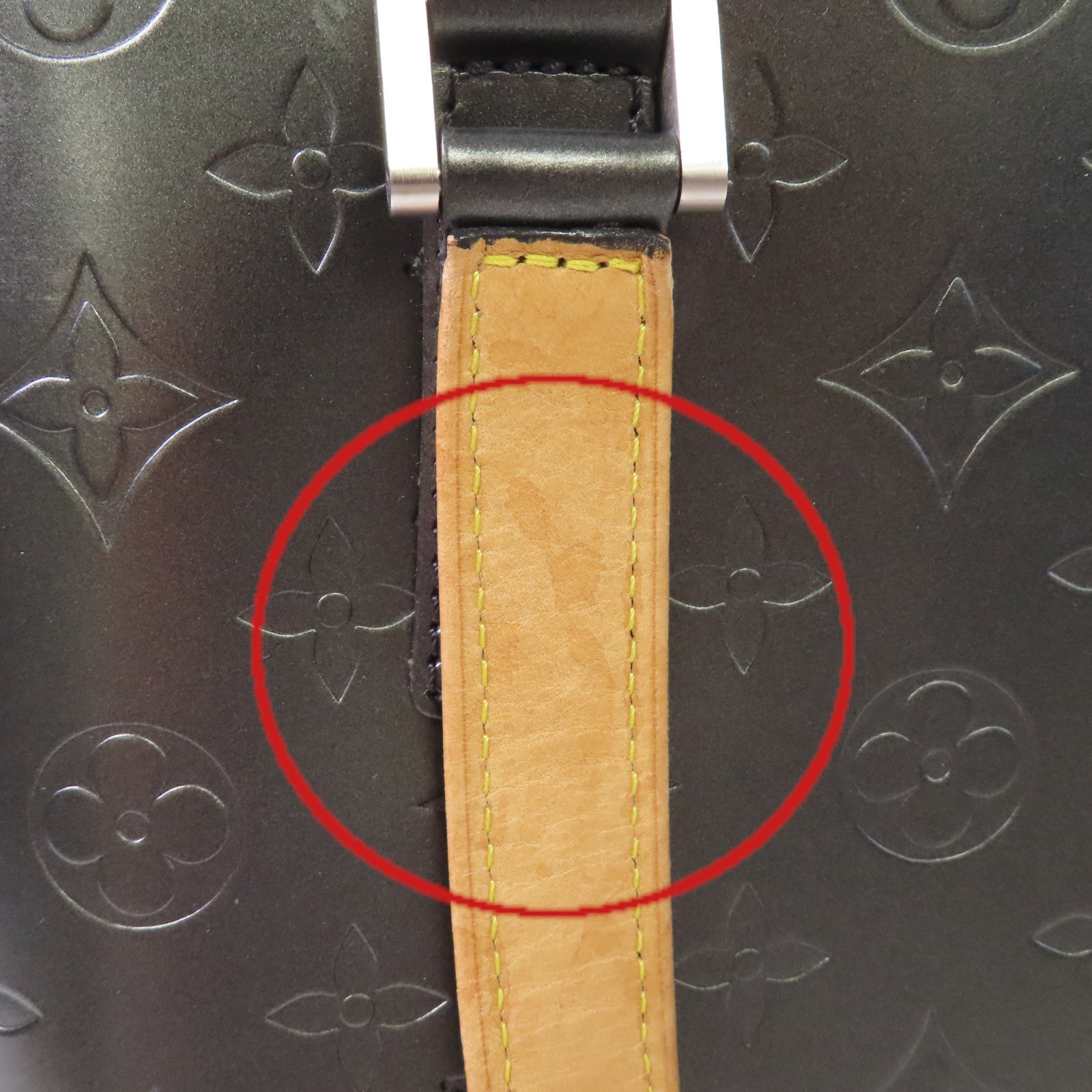 LOUIS VUITTON Monogram Mat Stockton Tote Bag肩背袋碳灰色