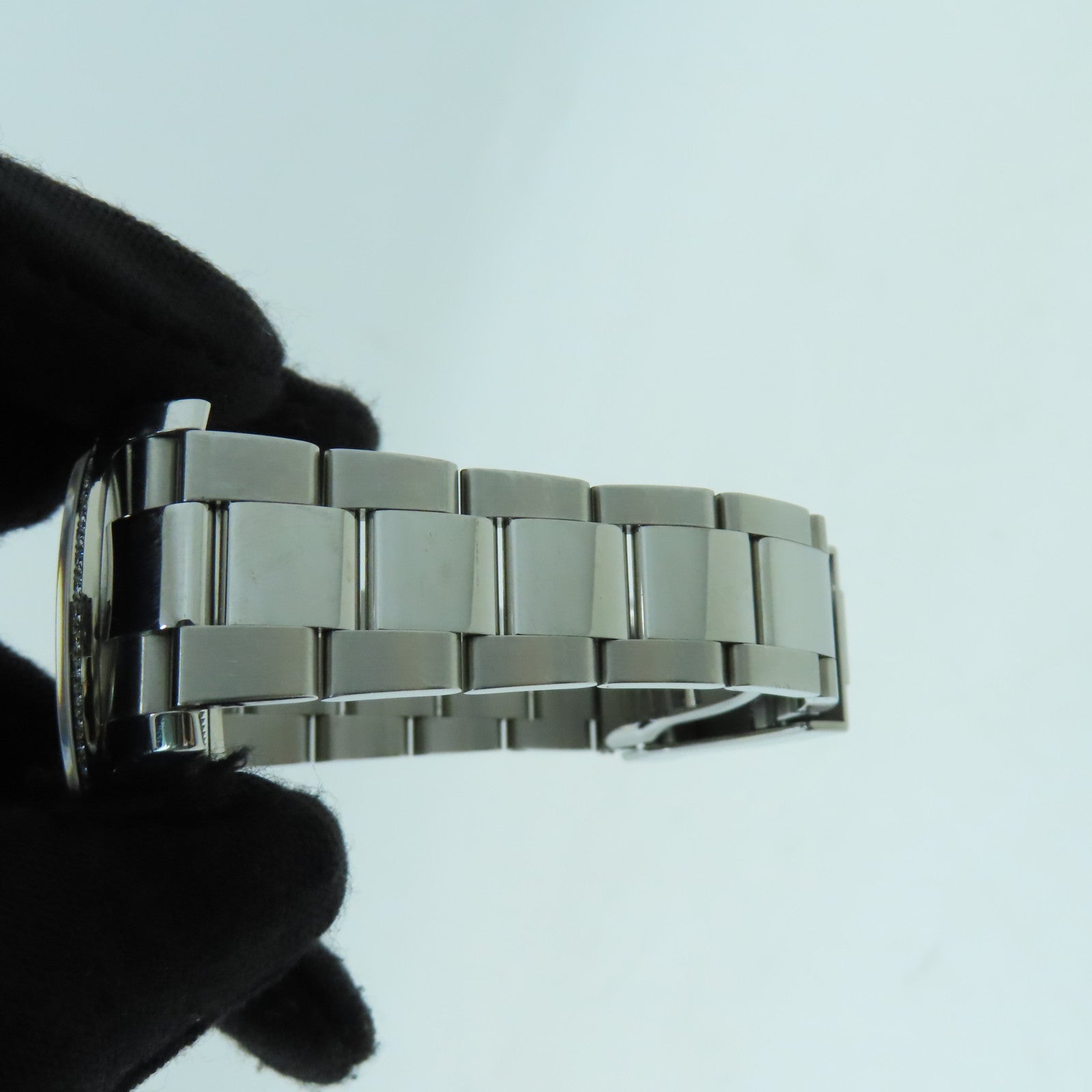 ROLEX Oyster Perpetual Datejust不鏽鋼鑽石手錶自動機芯啡色