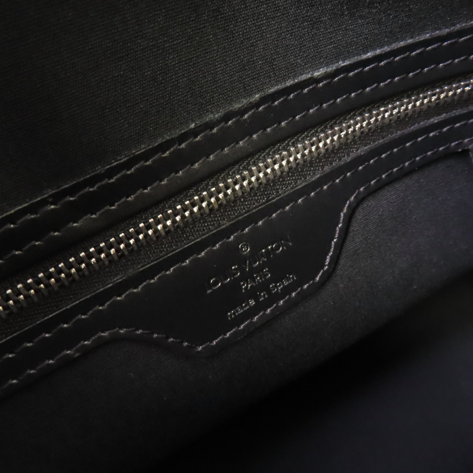 LOUIS VUITTON Monogram Mat Stockton Tote Bag肩背袋碳灰色