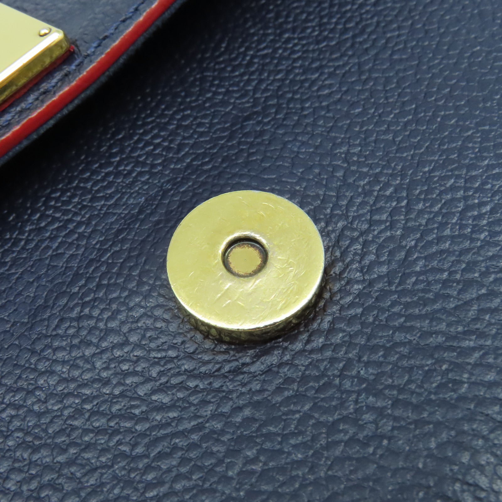 LOUIS VUITTON  Monogram Empreinte Marignan 2Way Shoulder Bag金扣手挽肩兩用袋寶藍色/紅色